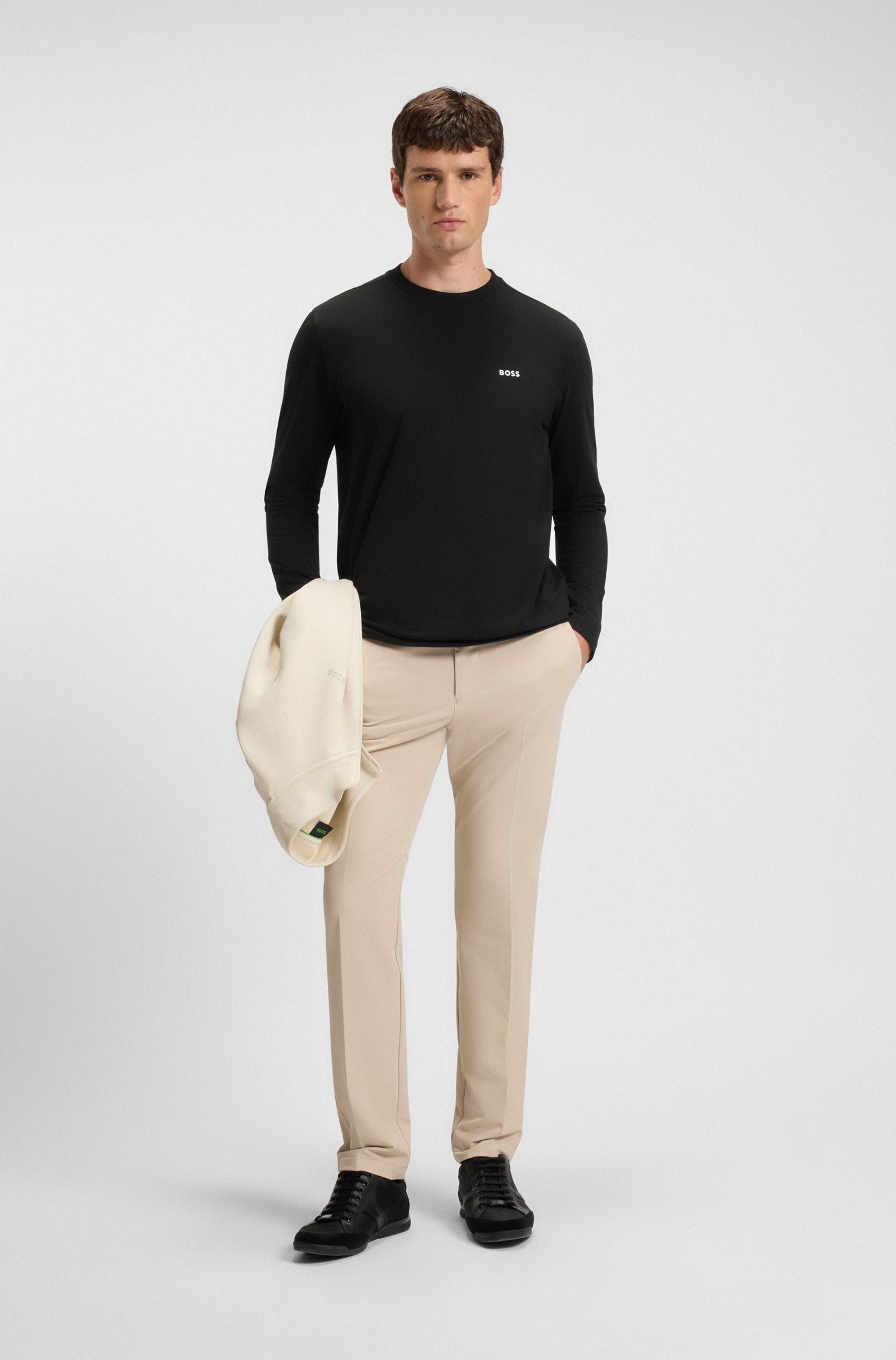 BOSS GREEN Langarmshirt »Tee Long«, mit Rundhalsausschnitt
