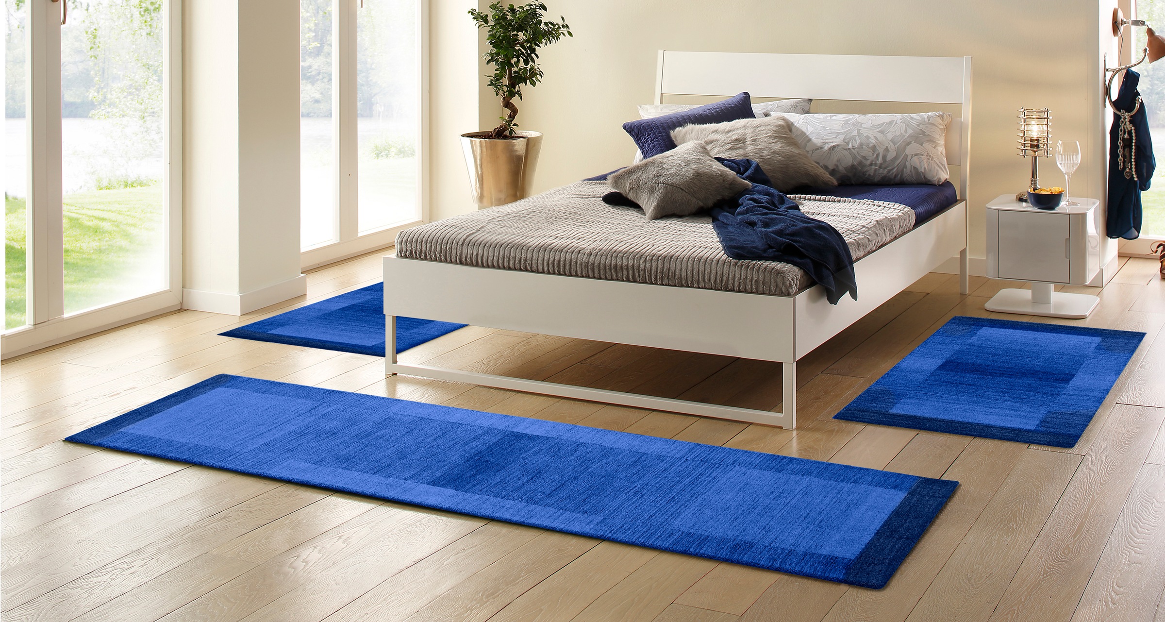 THEKO Bettumrandung »Gabbeh Super, Handweb, Teppich, Bordüre, reine Wolle,« günstig online kaufen