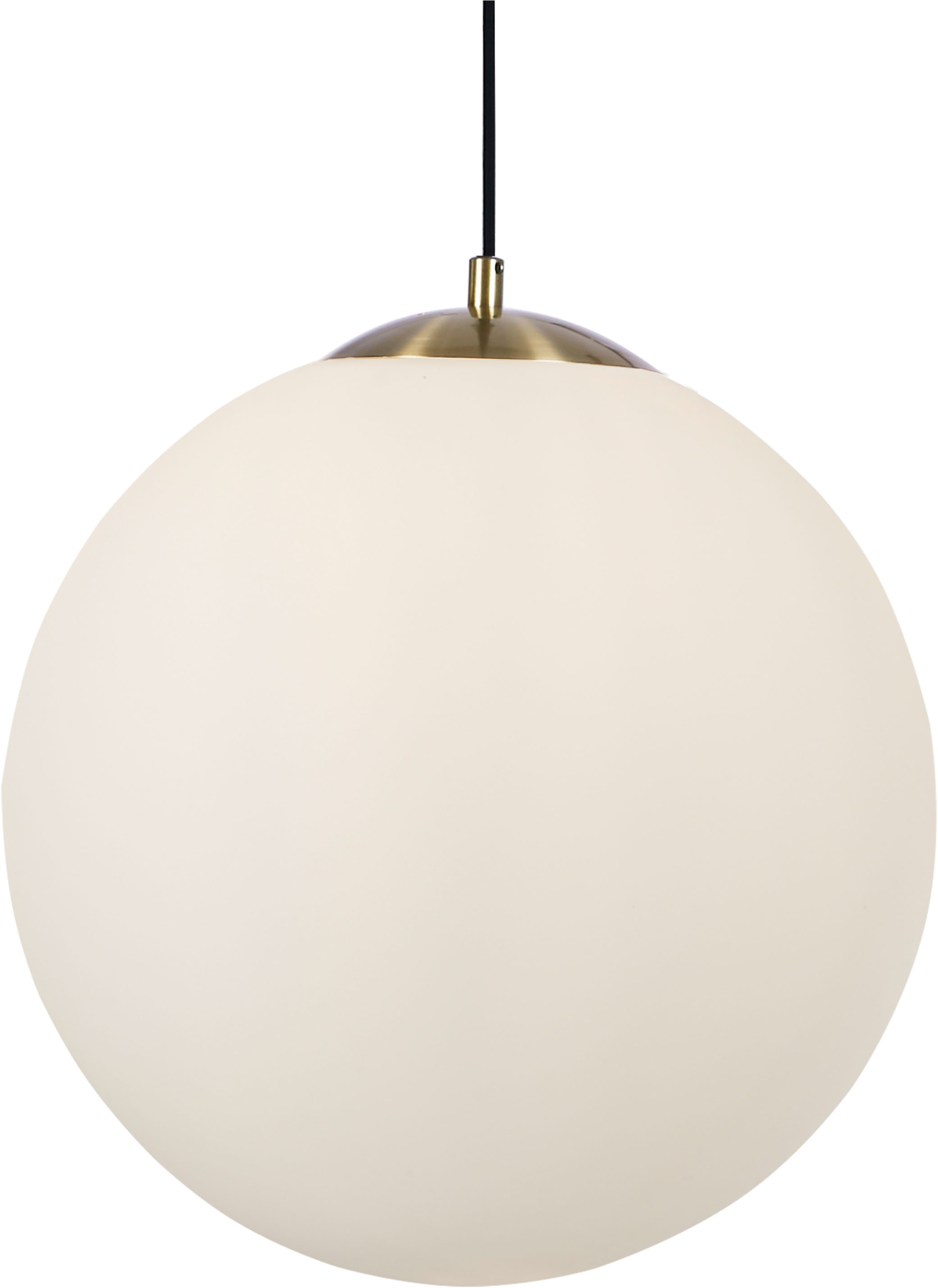 Searchlight Hängeleuchte »Atom II Pendant - Satin Brass & Opal Glass« E27 1 günstig online kaufen