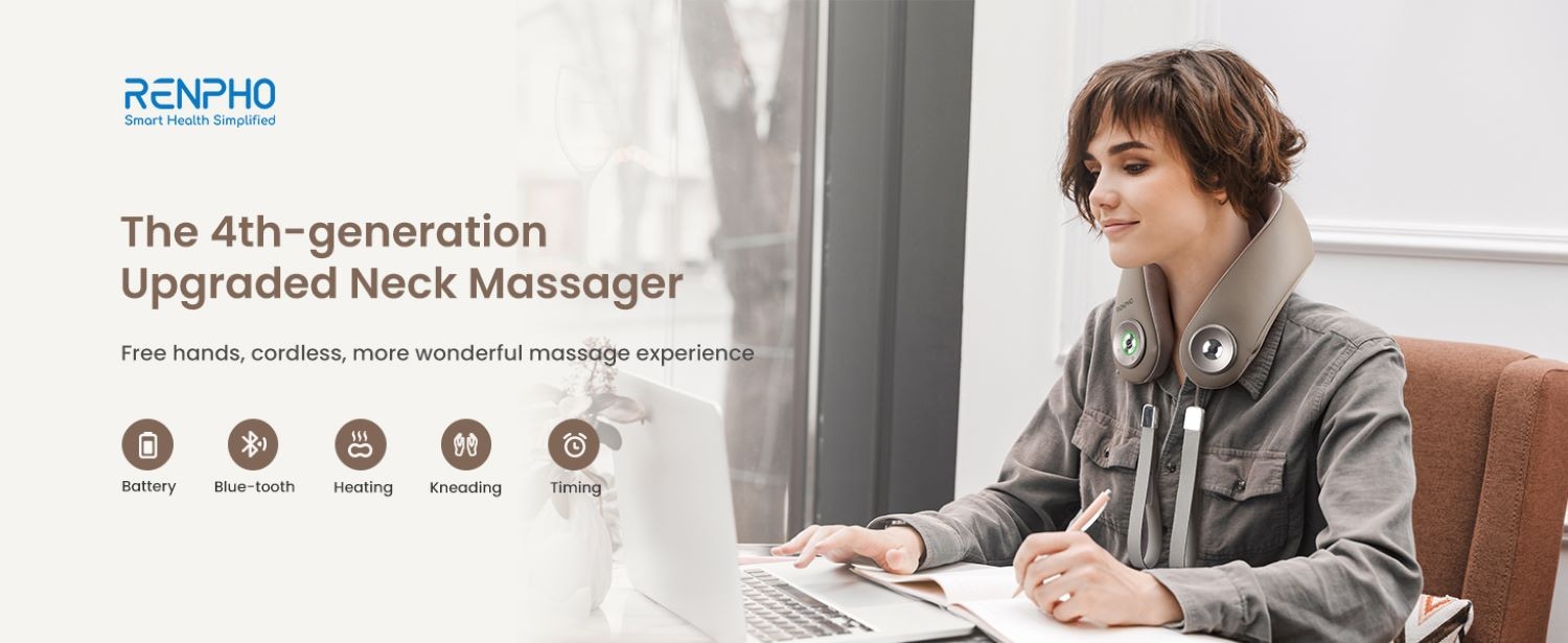 Renpho Massagegerät »R-L001 Nackenmassagegerät«, Unterwegs Spannungen abbauen