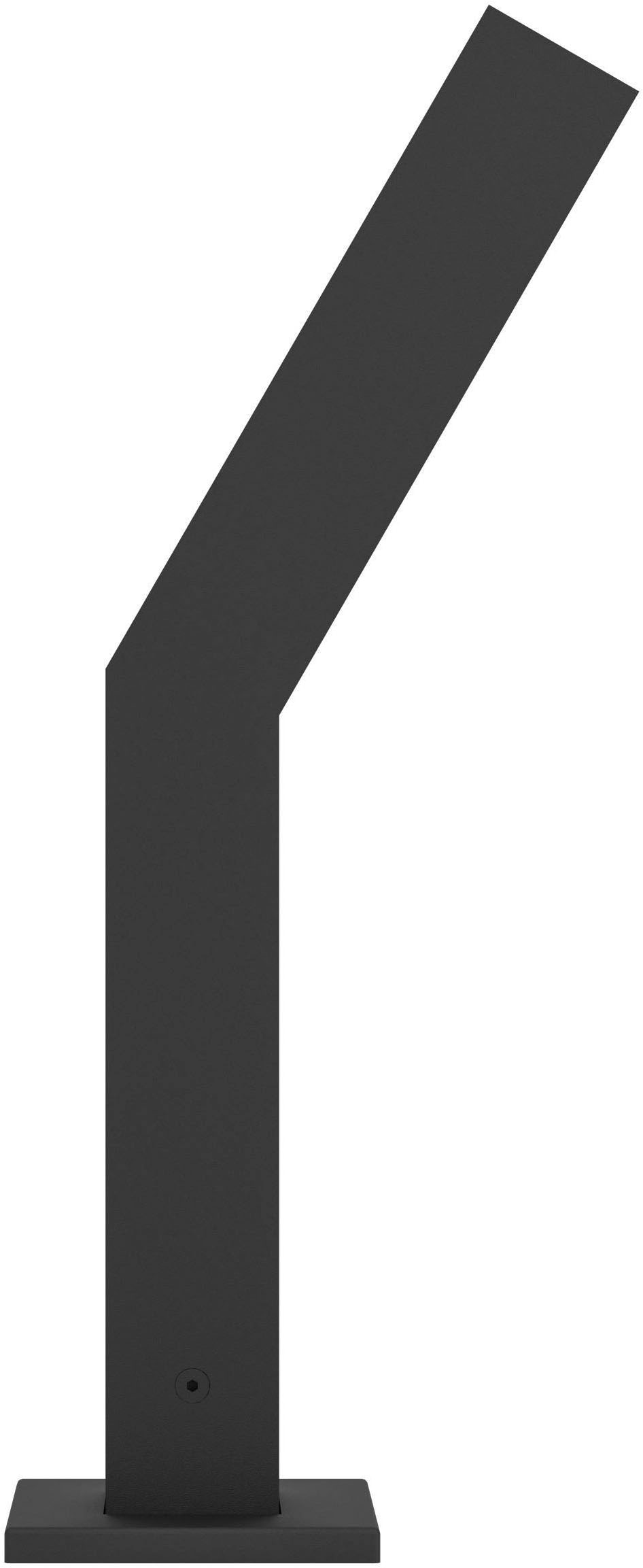 EGLO Sockelleuchte »Ugento Sockellampe, Außenbeleuchtung, Außenlampe, Metall, IP44, Lampe« LED-Modul 1 Stk. Warmweiß Stehleuchte - L14,5 x B4 x H36 cm - schwarz - 2X4,5W inkl.