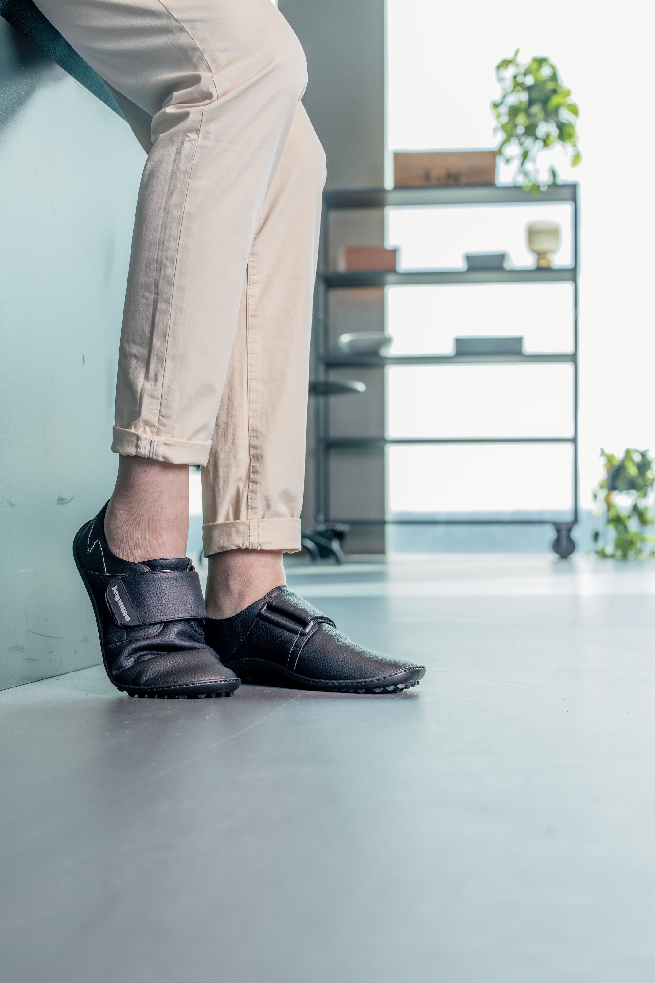 Leguano Barfußschuh »NERON«  , Klettschuh, Bequemschuh, Flats mit praktischem Klettverschluss