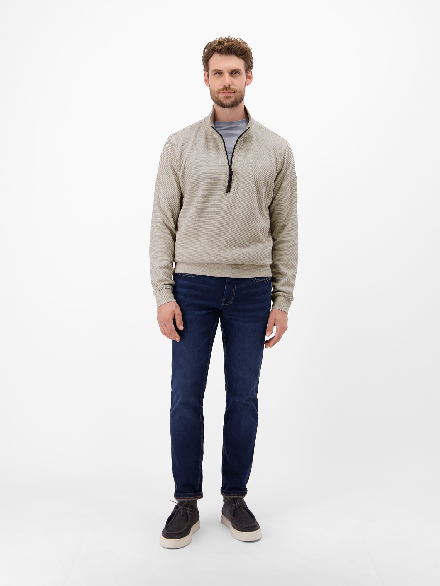 LERROS Sweatshirt »Unifarbener Sweattroyer für Herren«
