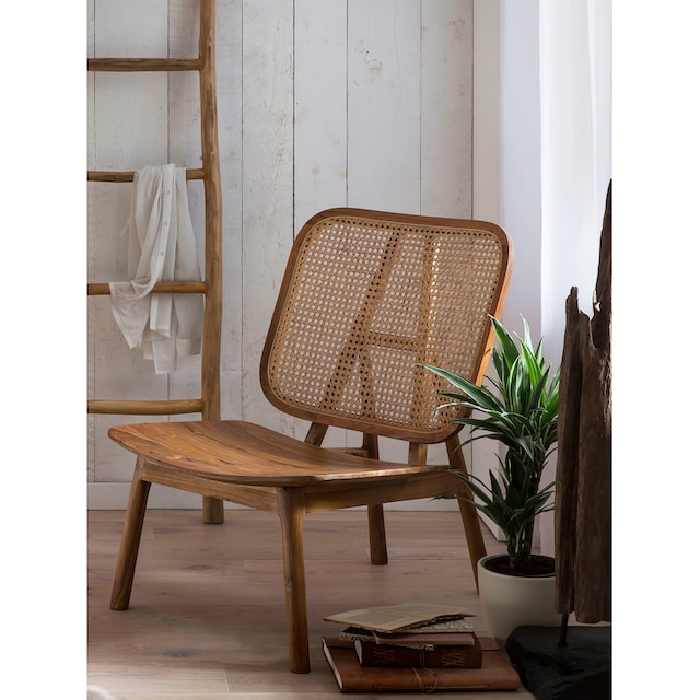 SIT Rattanstuhl, mit Wiener Geflecht, moderner Lounge chair für alle Räume  geeignet auf Raten bestellen