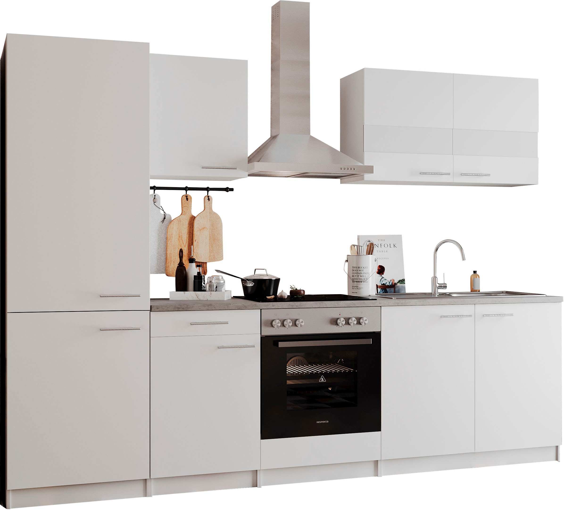 RESPEKTA Küchenzeile »Malia« Breite 270 cm, mit Soft-Close, in exklusiver K günstig online kaufen
