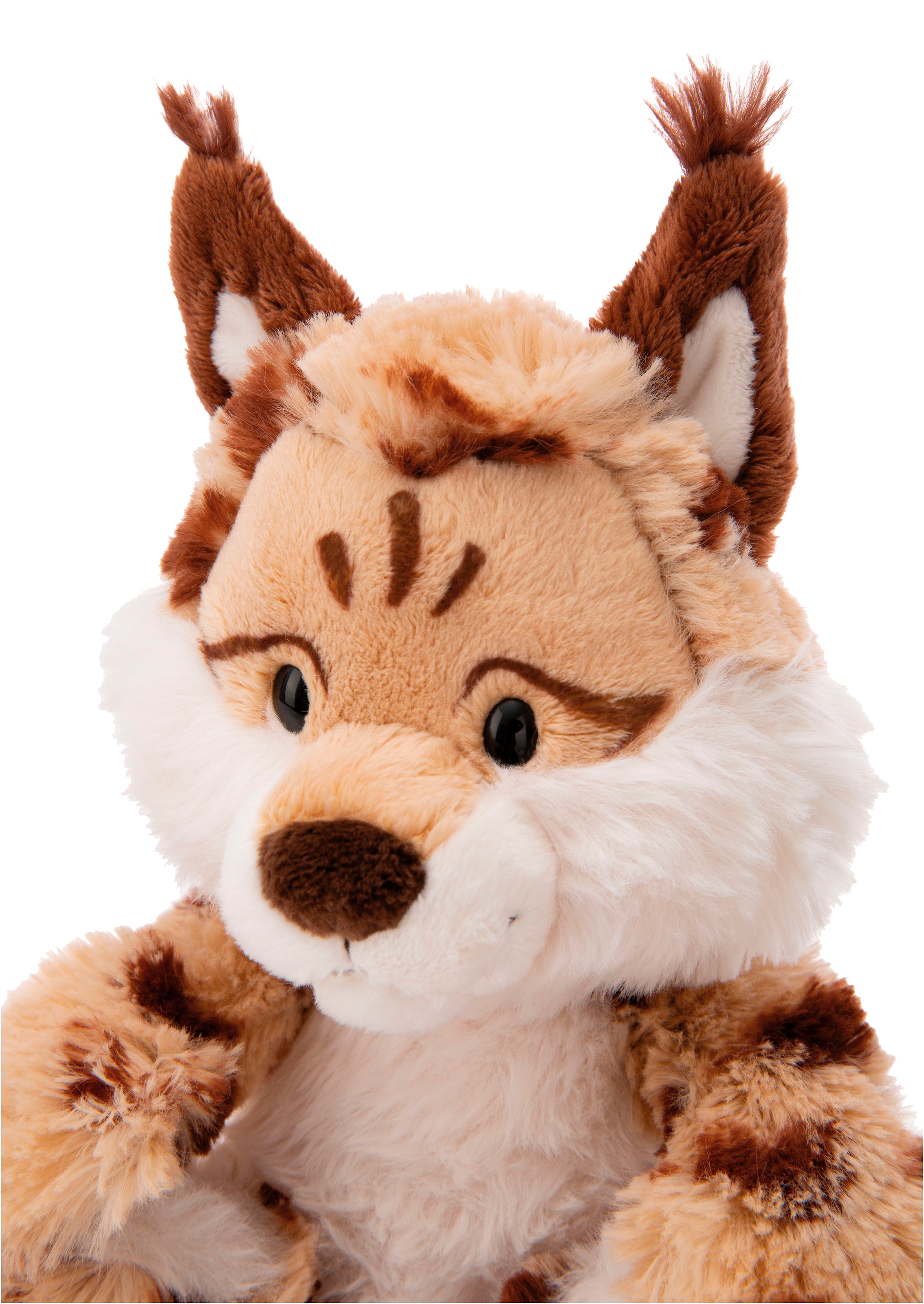 Nici Kuscheltier »Wild Friends GREEN, Luchs Lyka, 25 cm«, schlenkernd, enthält recyceltes Material (Global Recycled Standard)