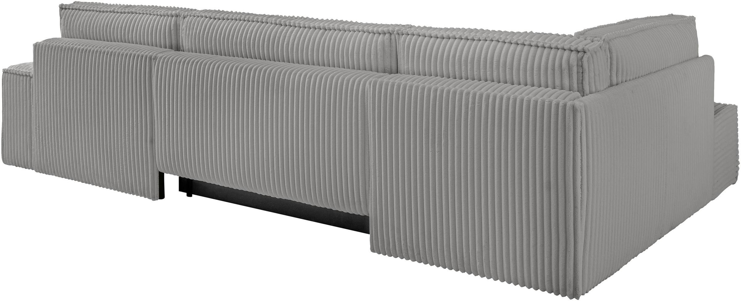 andas Wohnlandschaft »FINNLEY U-Form XXL 329 cm, Schlafsofa, Schlaffunktion m. Bettkasten«, (194/139 cm), Bouclé, Struktur und Cord