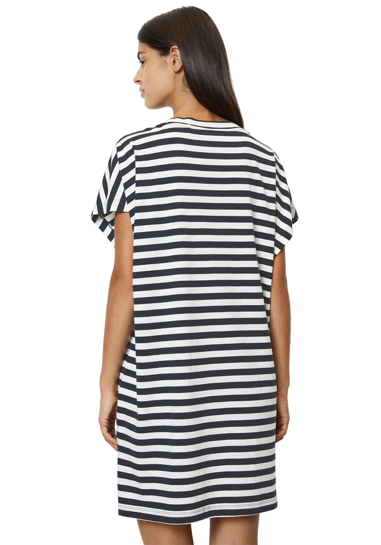 Marc O'Polo Nachthemd »Mix & Match Cotton-Woven«, mit überschnittenen Schultern und Brandlogo auf der Brust