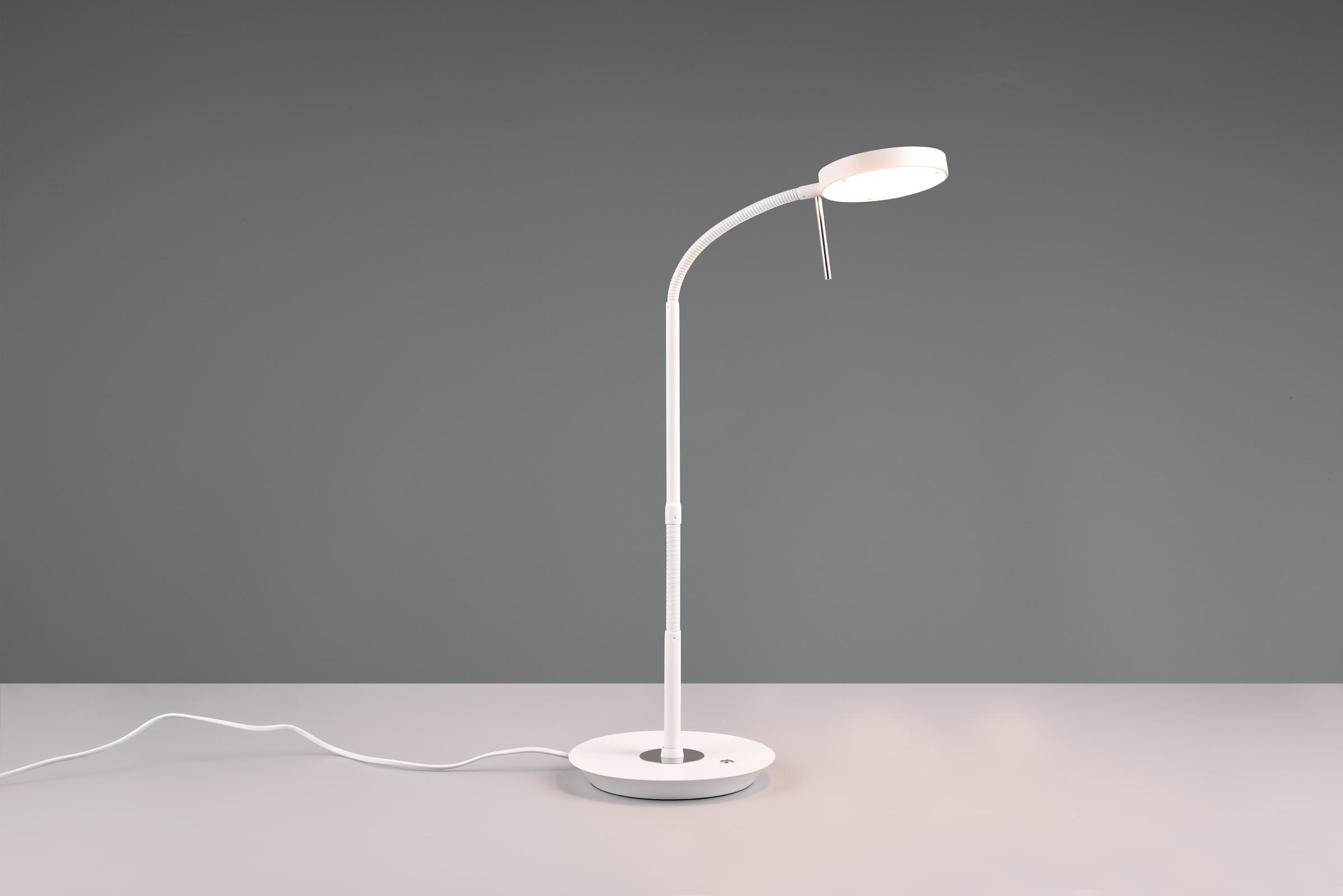 TRIO Leuchten LED Tischleuchte »MONZA, Tischlampe mit Sensordimmer Lichtfarbe einstellbar 2300-4000K«, 1 flammig, Leuchtmittel LED-Board | LED fest integriert, Leuchtenkopf flexibel verstellbar Memoryfunktion Höhe 57-74 cm