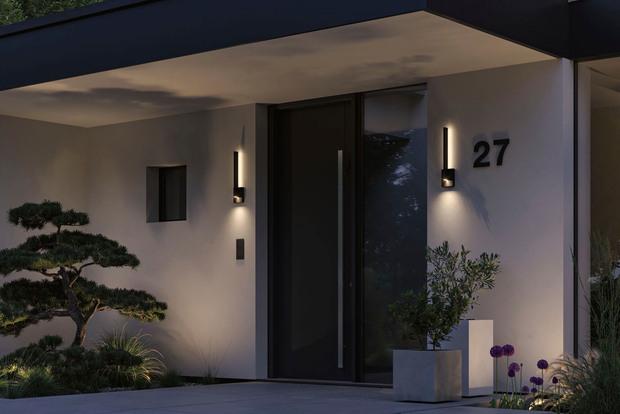 Paulmann LED Außen-Wandleuchte »Outdoor 230V Levka 13,5W IP44 3000K anthrazit« Warmweiß Outdoor 230V Levka 13,5W IP44 3000K anthrazit