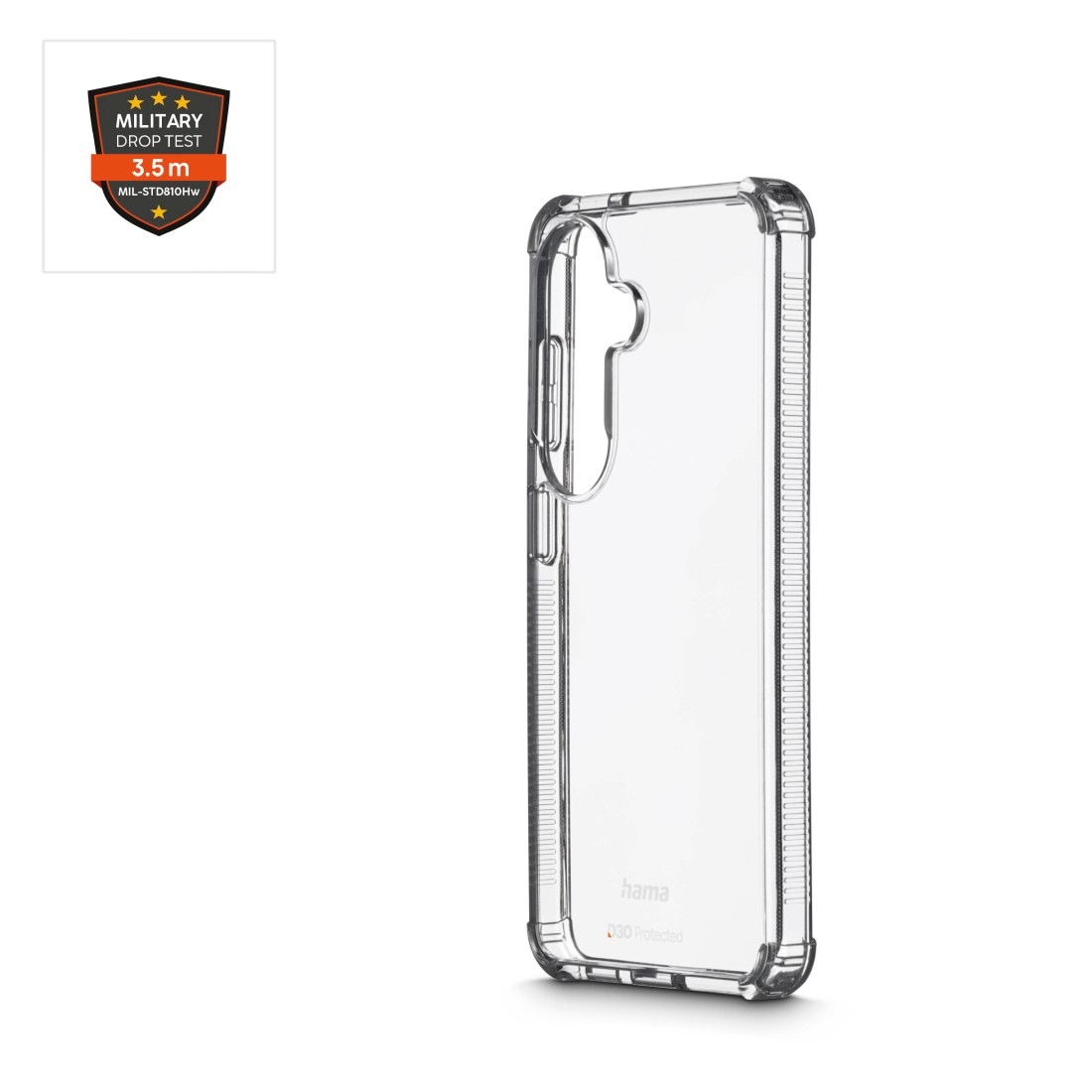 Hama Smartphone-Hülle »Handyhülle für Samsung Galaxy S26« Samsung Galaxy S26 D3O Technologie, Fallschutz bis 3,5 m, Anti Vergilbung, Grip Bumper