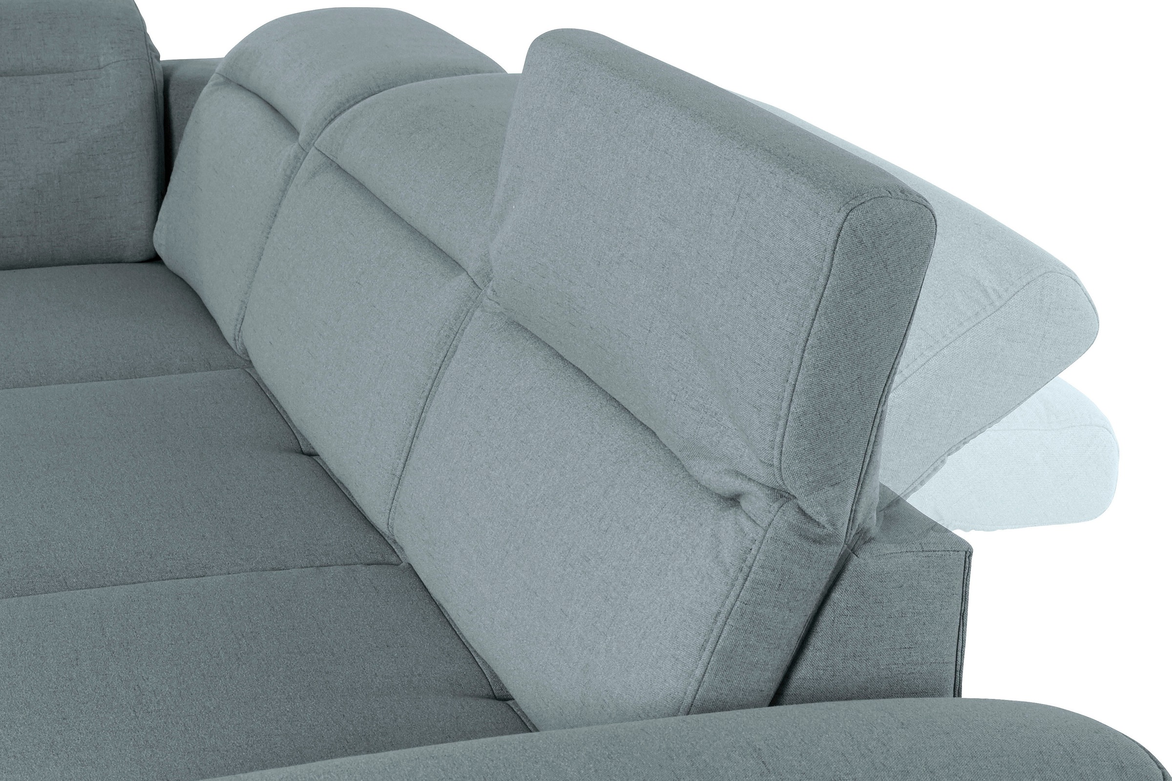 sit&more Ecksofa »Percy L-Form«, 12 cm Fußhöhe, Sitztiefenverstellung, wahlweise in 2 Fußfarben
