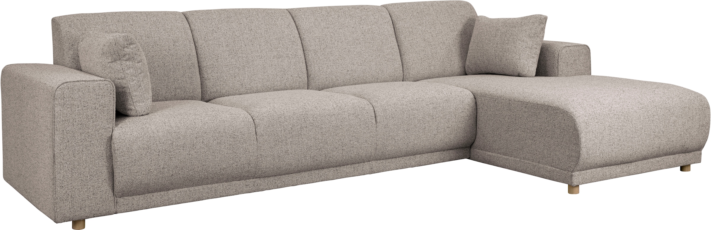Home affaire Ecksofa »LEMPS wahlweise Recamiere links oder rechts L-Form«, incl. Zierkissen, Stellmaße 297x162 cm