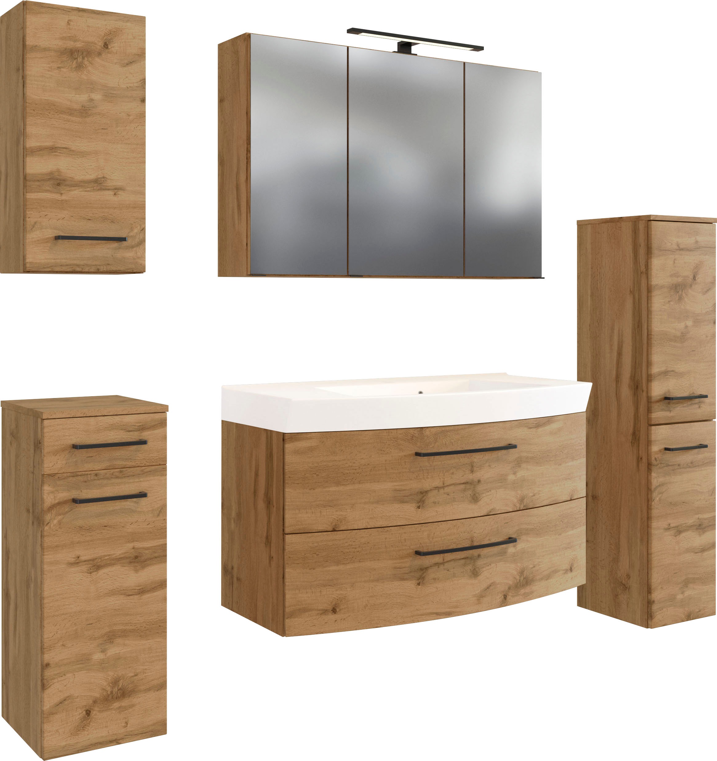 welltime Badmöbel-Set »Chicago« 5 Stk. tlg. günstig online kaufen