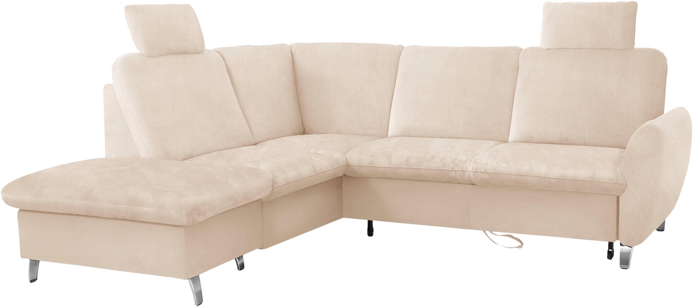 sit&more Ecksofa »Daytona L-Form«, mit Federkern, zwei Kopfstützen und wahl günstig online kaufen