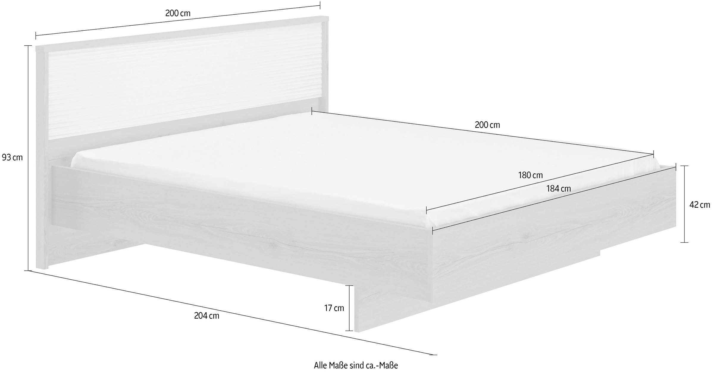 Gami Einzelbett, Kopfteil mit Relief