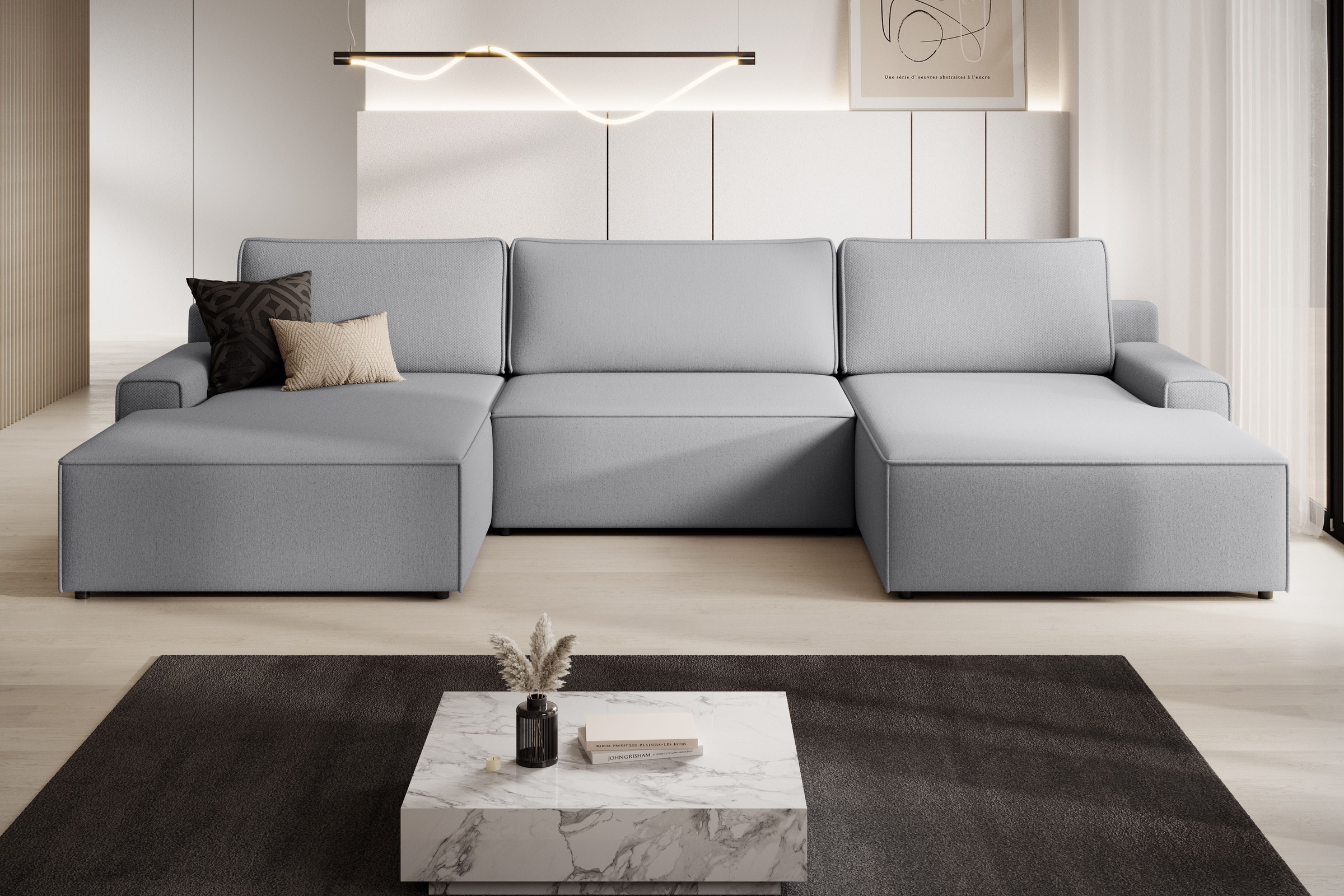 TRENDMANUFAKTUR Wohnlandschaft »Challenge, Schlafsofa mit Bettkasten, Couch günstig online kaufen