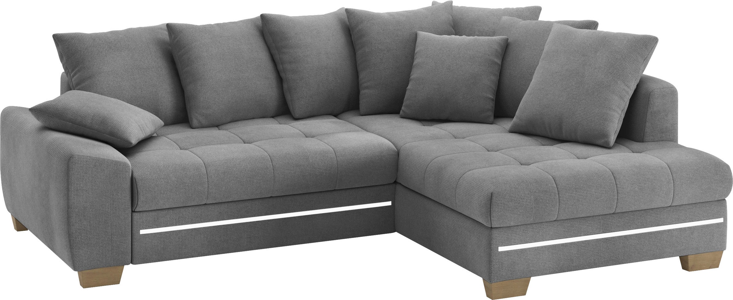 Mr. Couch Ecksofa »Nikita II, L-Form«, mit Kaltschaum, RGB-LED Beleuchtung, günstig online kaufen