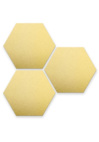 Wall-Art Metallbild »3er Set Geometrische Gold Deko«, (Set, 3 St.) kaufen
