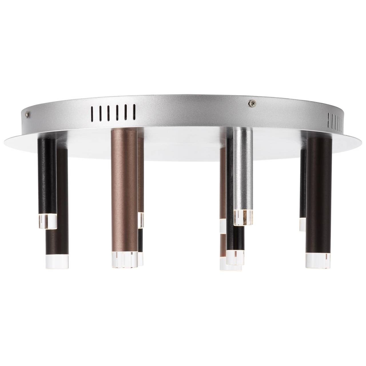 Brilliant Deckenleuchte »Cembalo«, 12 flammig, Leuchtmittel LED-Modul | LED fest integriert, LED Deckenlampe rund 12flg braun/Kaffee