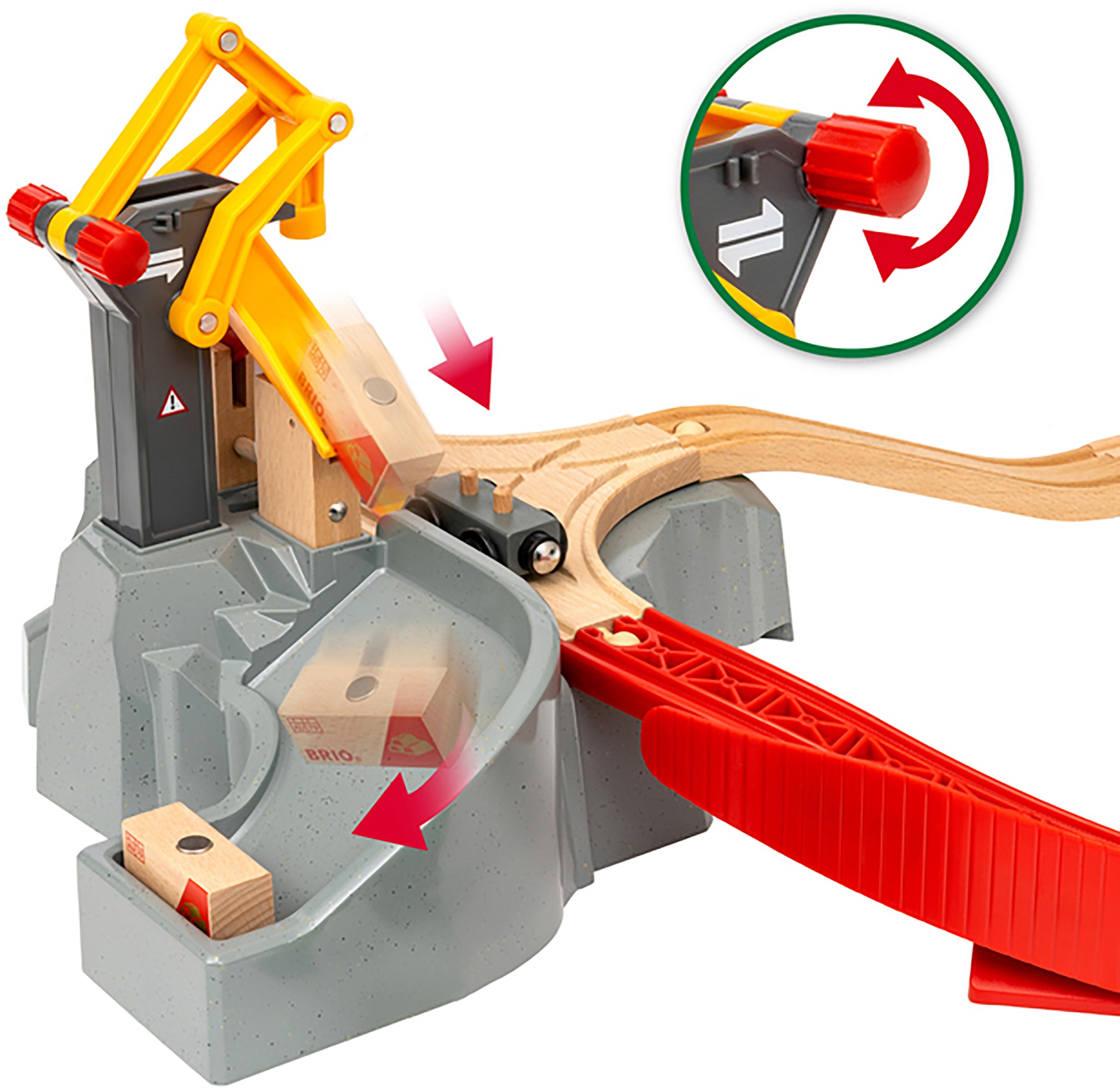 BRIO® Spielzeugeisenbahn-Erweiterung »BRIO® WORLD, Gebirgs-Frachten Set Deluxe«, (Set), FSC® - schützt Wald - weltweit