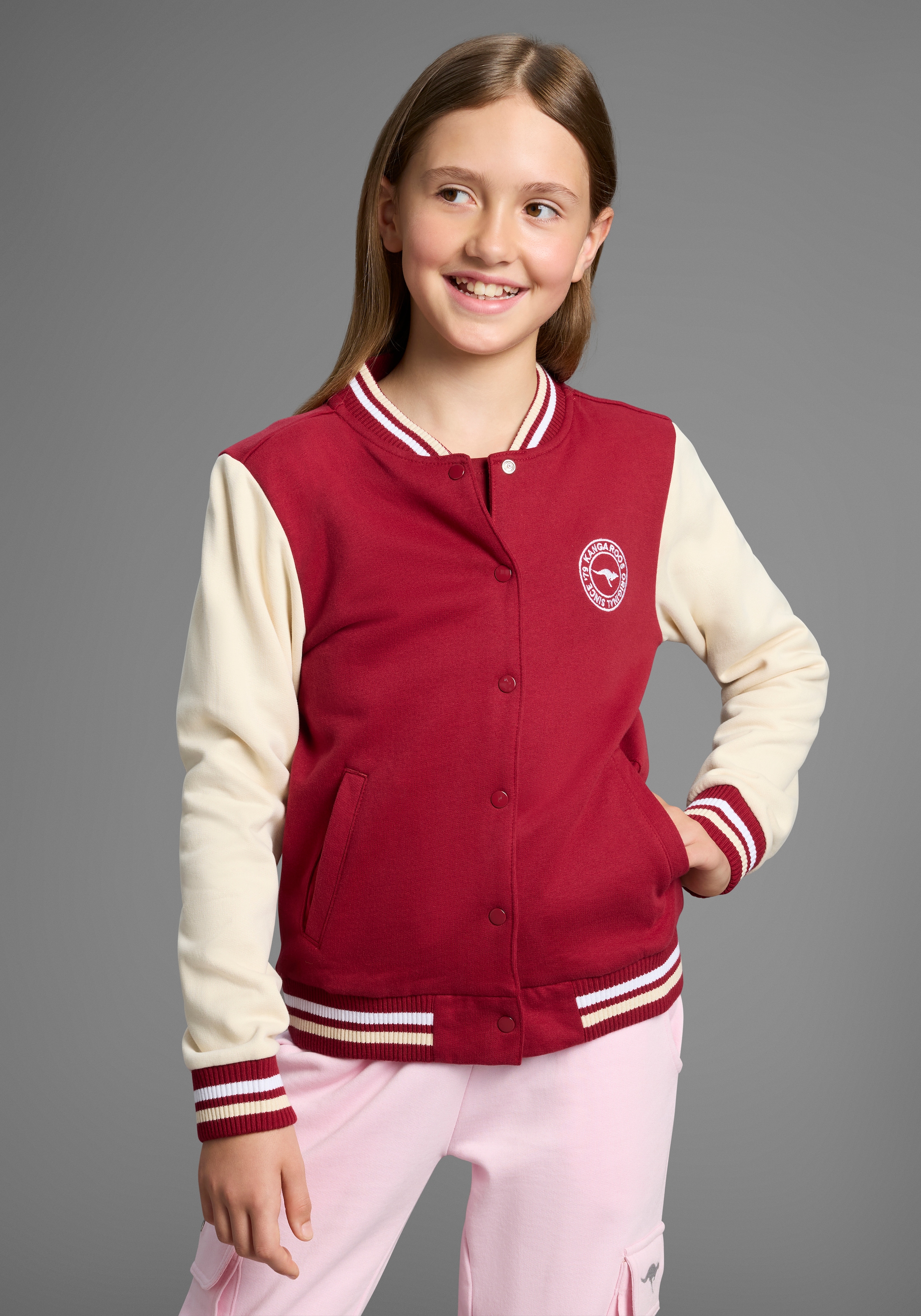 KangaROOS Sweatjacke »College-Jacke« mit Kragen