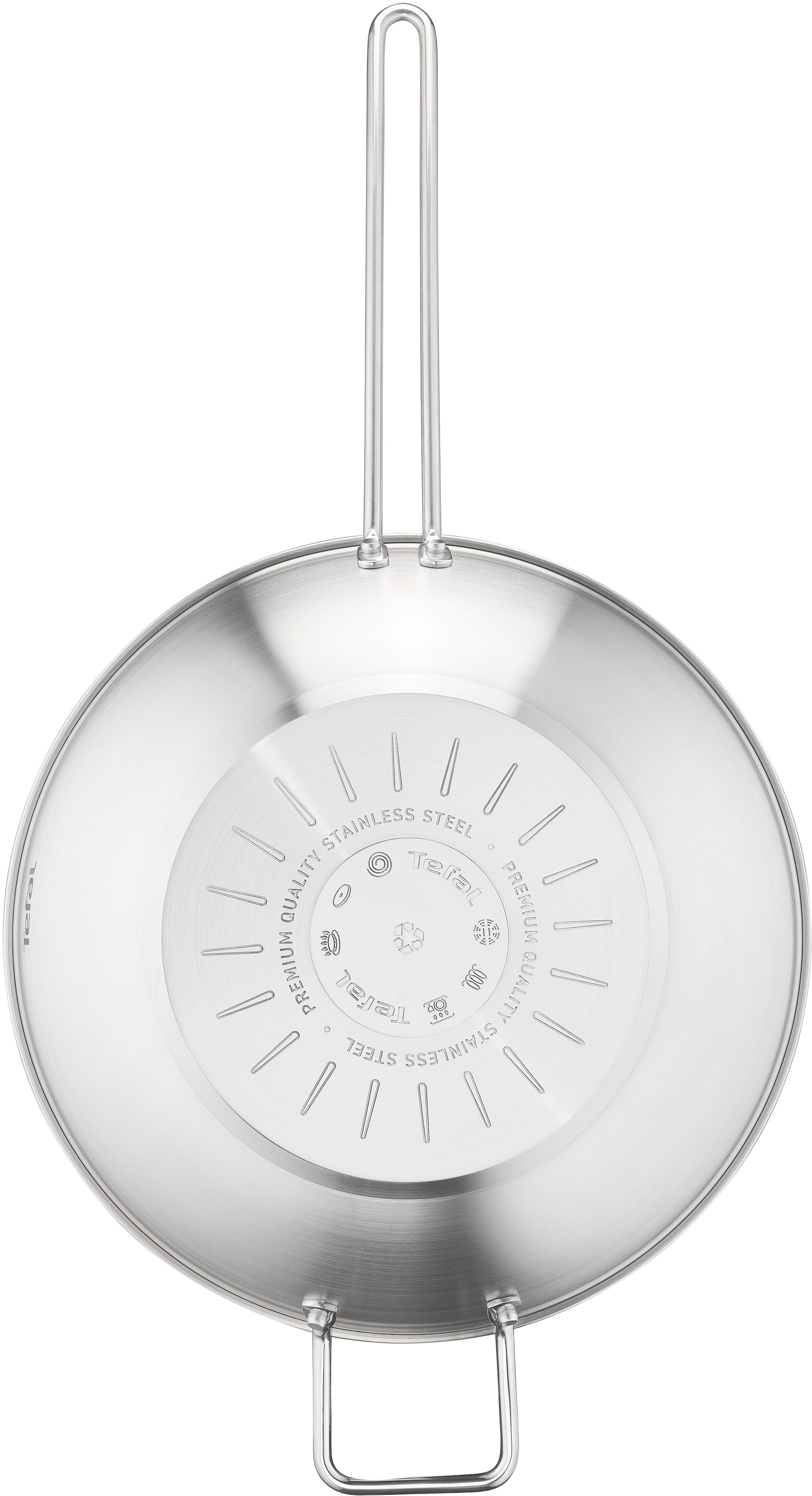 Tefal Wok »Nordica«, Edelstahl, (1 tlg.), Thermo-Signal-Technologie, minimalistisches Design, robuster Griff