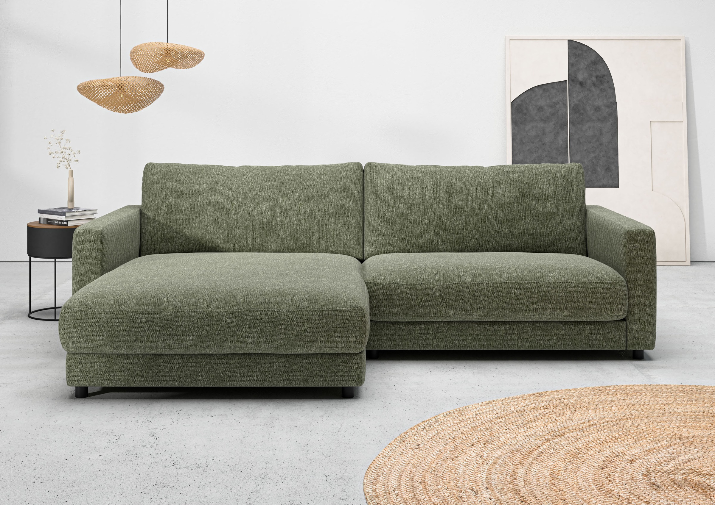 Home affaire Ecksofa »Ecksofa Jiro, L-Form, große Sitztiefe, Breite 265 cm« günstig online kaufen