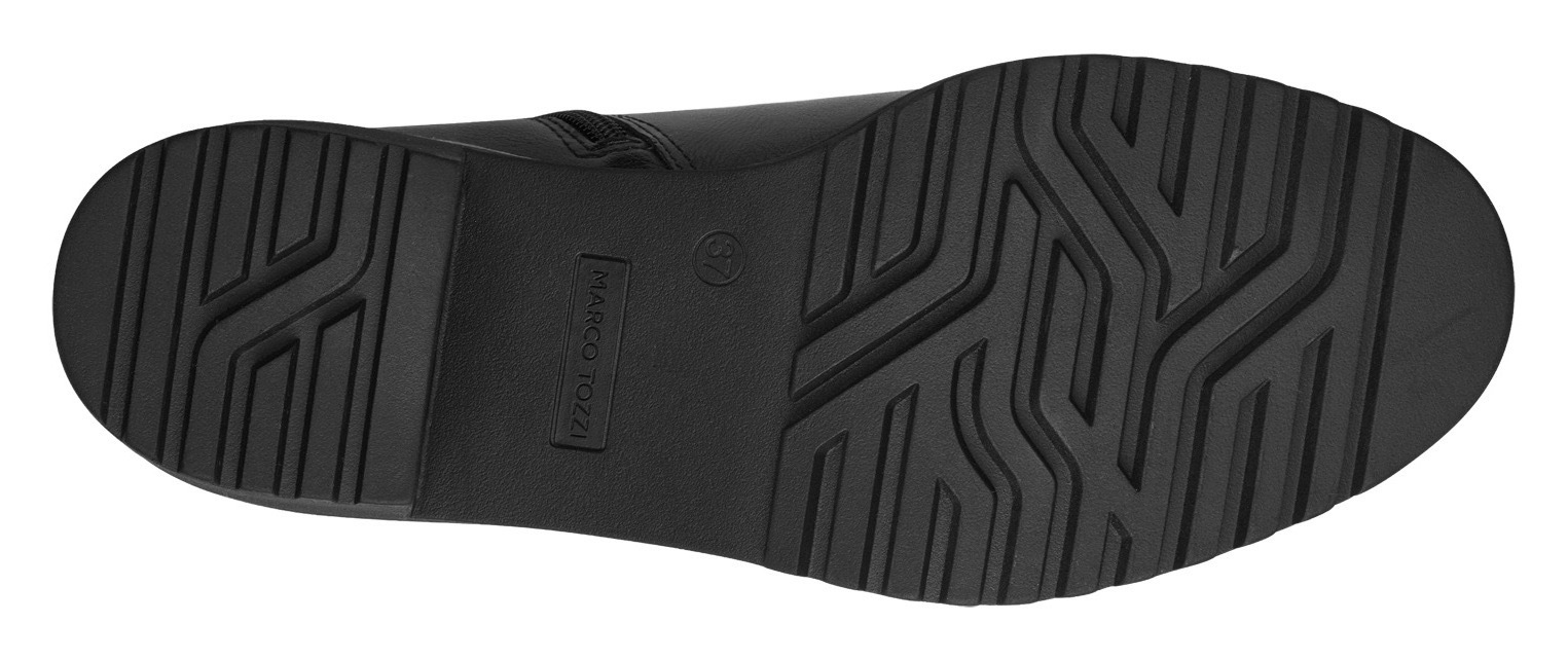 MARCO TOZZI Chelseaboots »LUTTER«, Blockabsatz, Stiefelette, Cunky Boots in veganer Verarbeitung