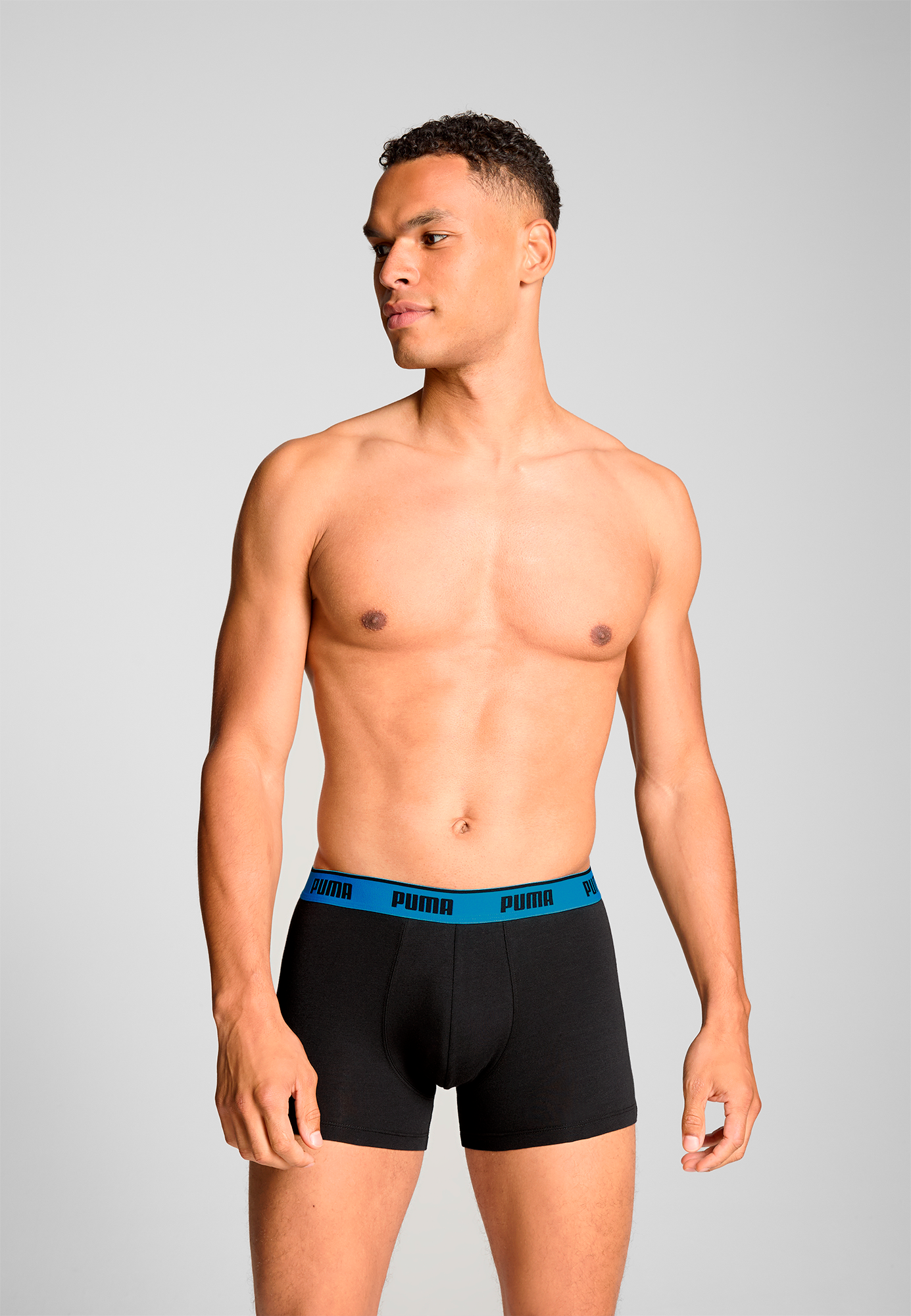 PUMA Boxershorts »PUMA MEN EVERYDAY BASIC BOXERS 3P«, (3er Pack), Komfortabler elastischer Logobund