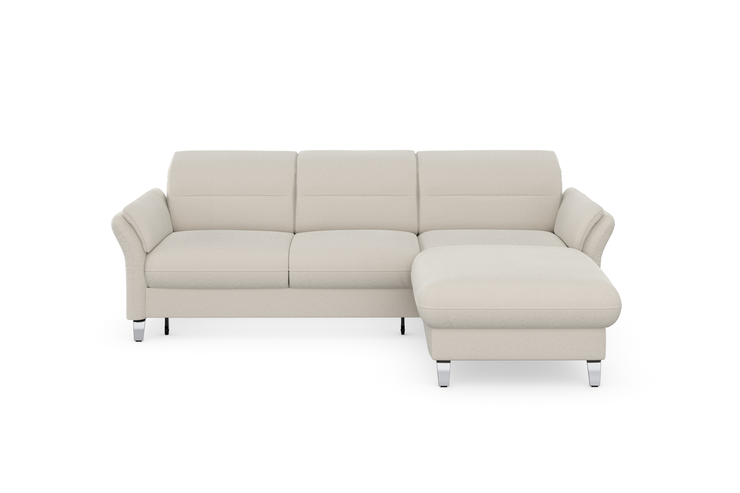 sit&more Ecksofa »Grenoble L-Form mit Federkern«, wahlweise mit Bettfunktion, Bettkasten, Arm- und Kopfteilverstellung