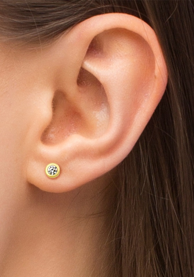 Amor Paar Ohrstecker »2013699« Made in Germany - mit Zirkonia (synth.)