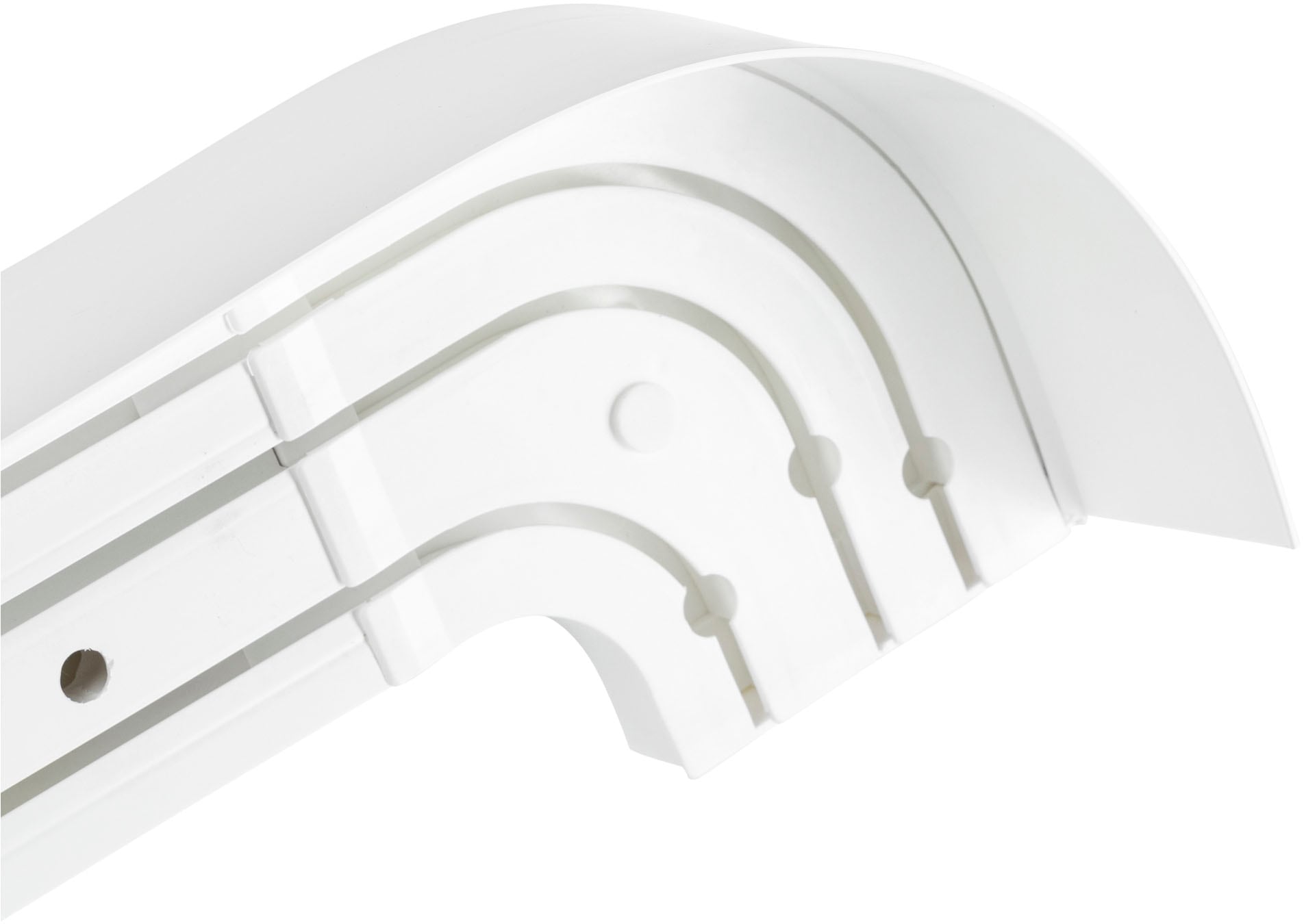 SN DECO GROUP Gardinenschiene »SH3 mit Blende 7,5 cm«, 3 läufig-läufig, Fixmaß, mit Blende 7,5 cm