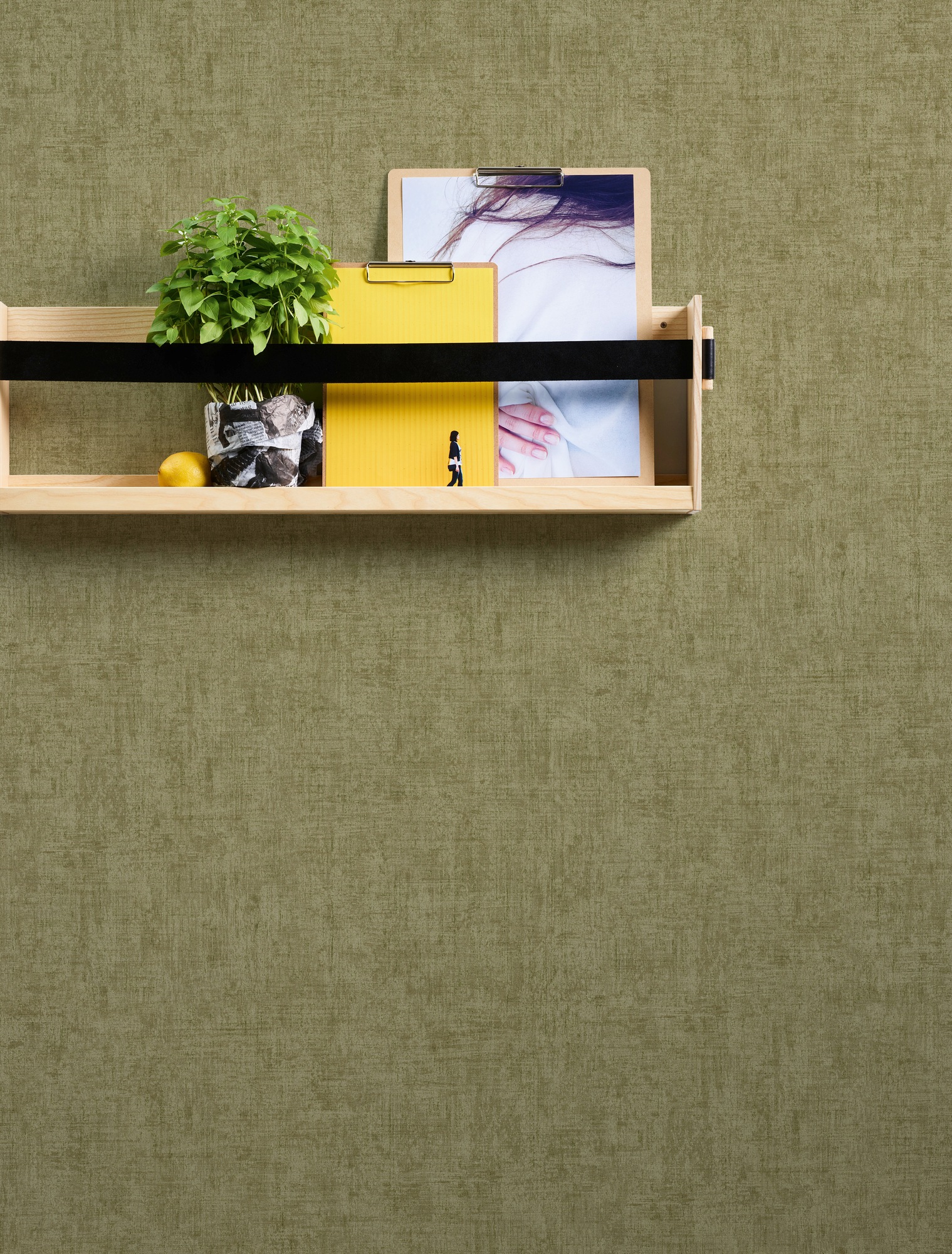 A.S. Création Vliestapete »Greenery Uni in Vintage Optik«, uni-einfarbig-unifarben, Uni Tapete einfarbig Tapeten Wohnzimmer Schlafzimmer Küche modern Büro