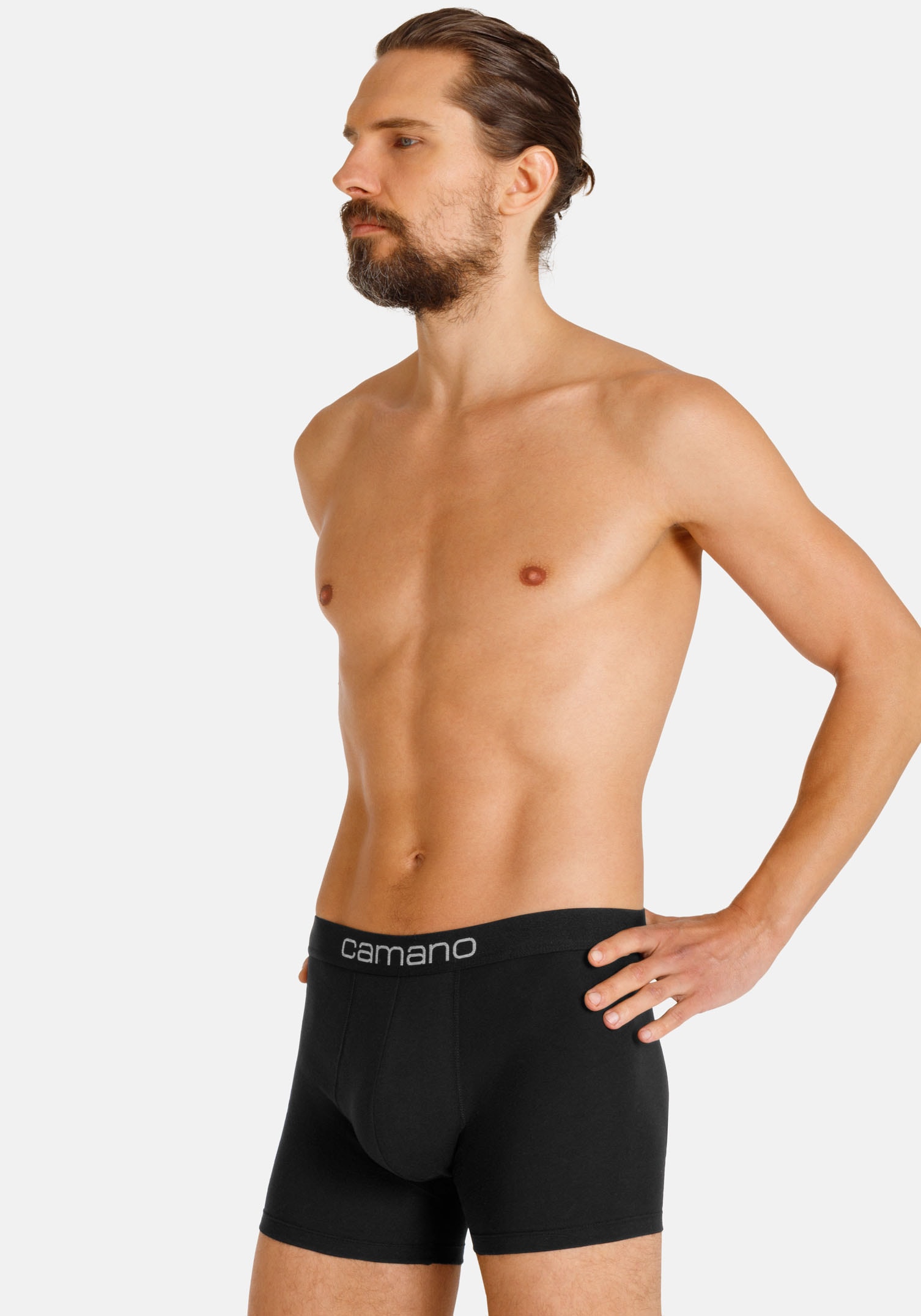 Camano Boxershorts »comfort«, (2er Pack), mit elastischem Logobund