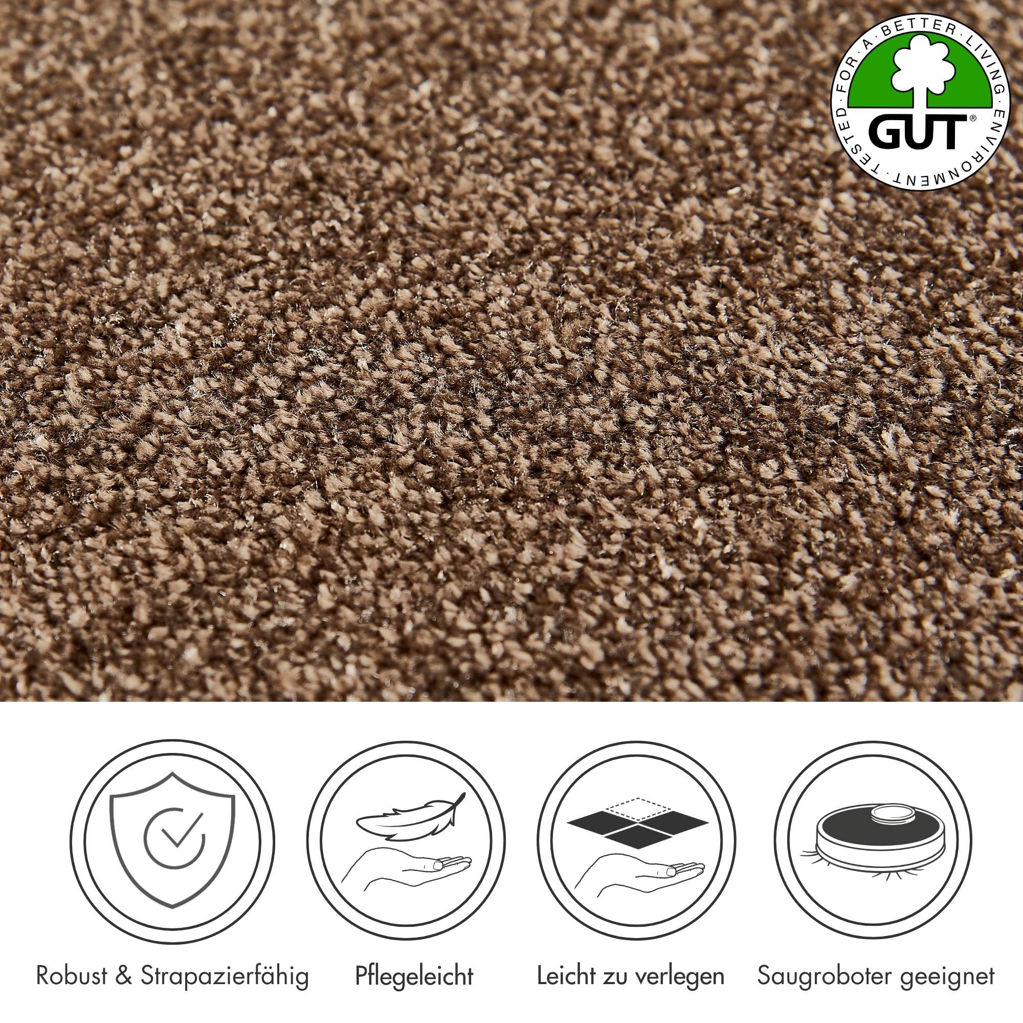 Andiamo Teppichboden »Verona, Velours, Made in Belgium«, rechteckig, 6 mm H günstig online kaufen