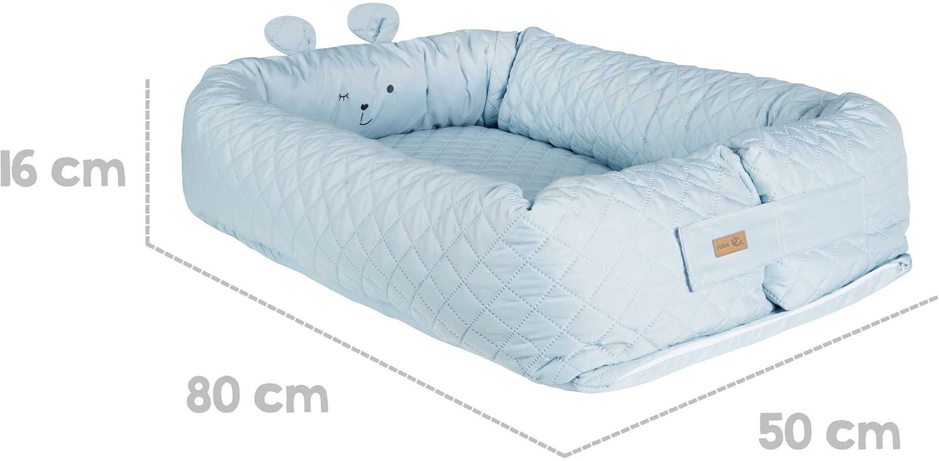 roba® Kuschelnest »Babylounge, roba style, Benny, hellblau«, 3in1 günstig online kaufen