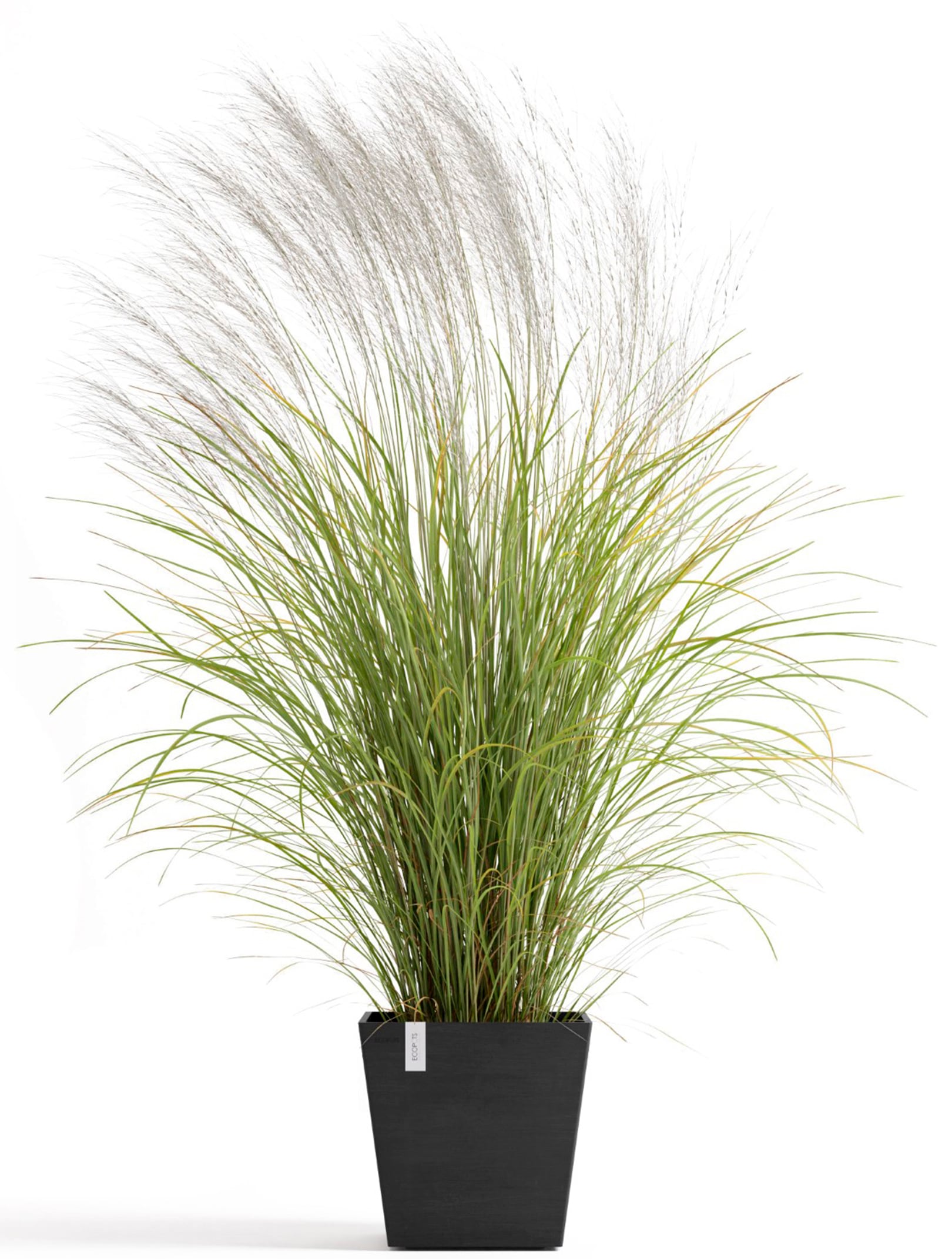 ECOPOTS Blumentopf »Rotterdam 35 + Wassersystem Dunkelgrau« für innen und außen: frostsicher, bruchsicher und lichtbeständig