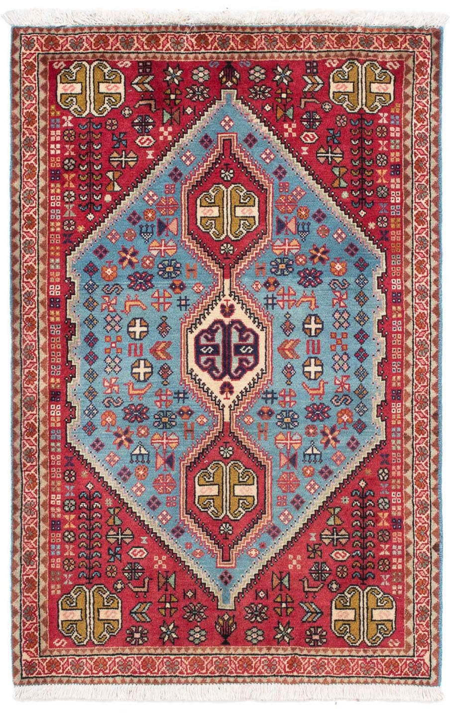 morgenland Wollteppich »Abadeh Medaillon 120 x 72 cm«, rechteckig, 10 mm Hö günstig online kaufen