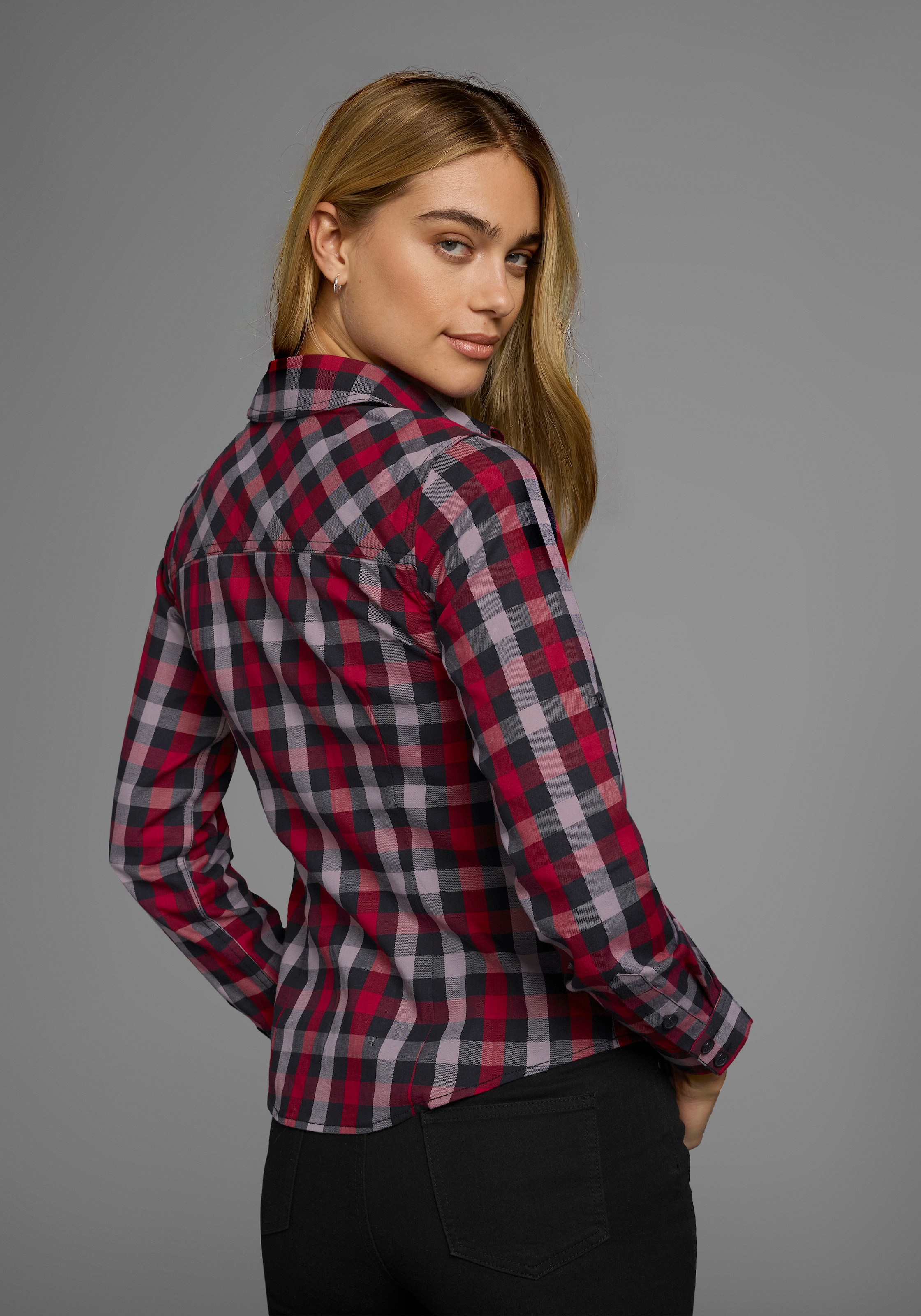 Arizona Karobluse, Lässiger-Holzfäller-Look