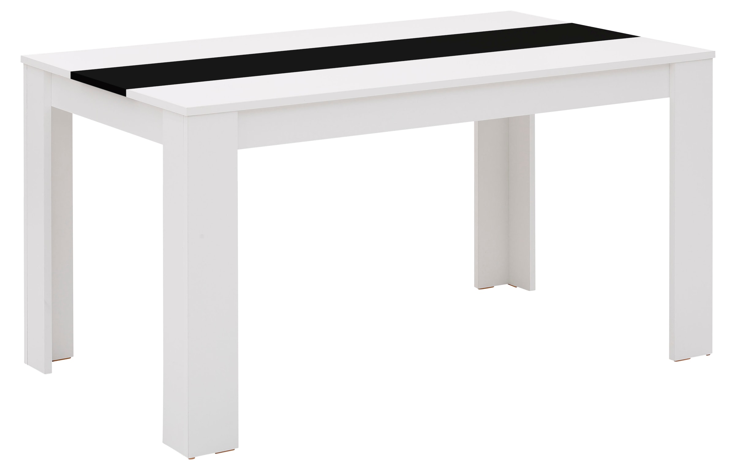 HELA Esstisch »SIMONE«, Breite 140cm, mit Wendeeinlage Dekor/Schwarz, Unser günstig online kaufen