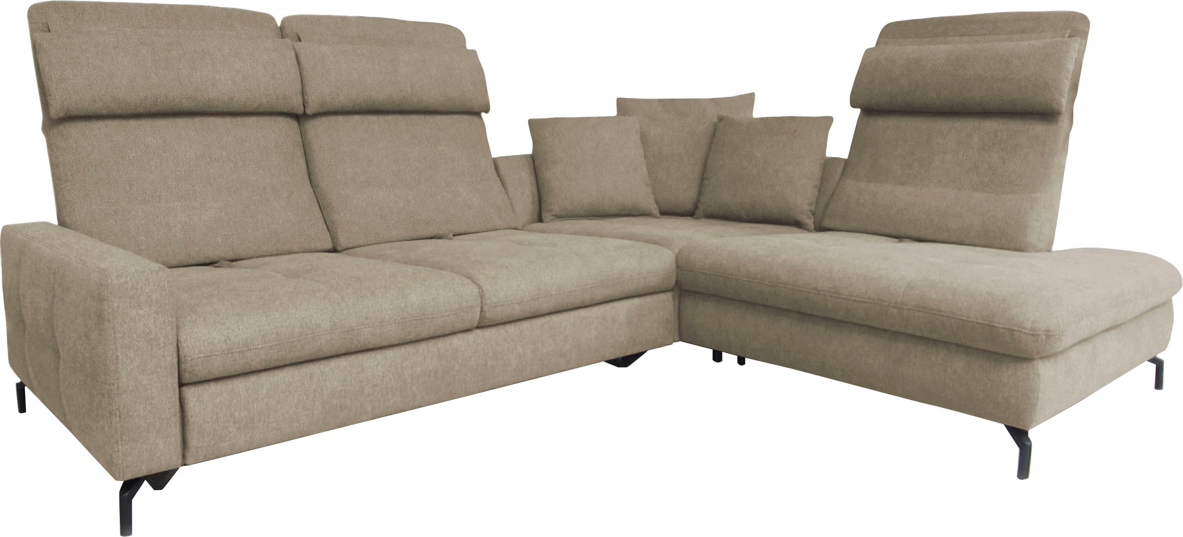 alina Ecksofa »Louis« Breite 260 cm, Rückenlehnenverstellung, wahlweise mit Bettfunktion