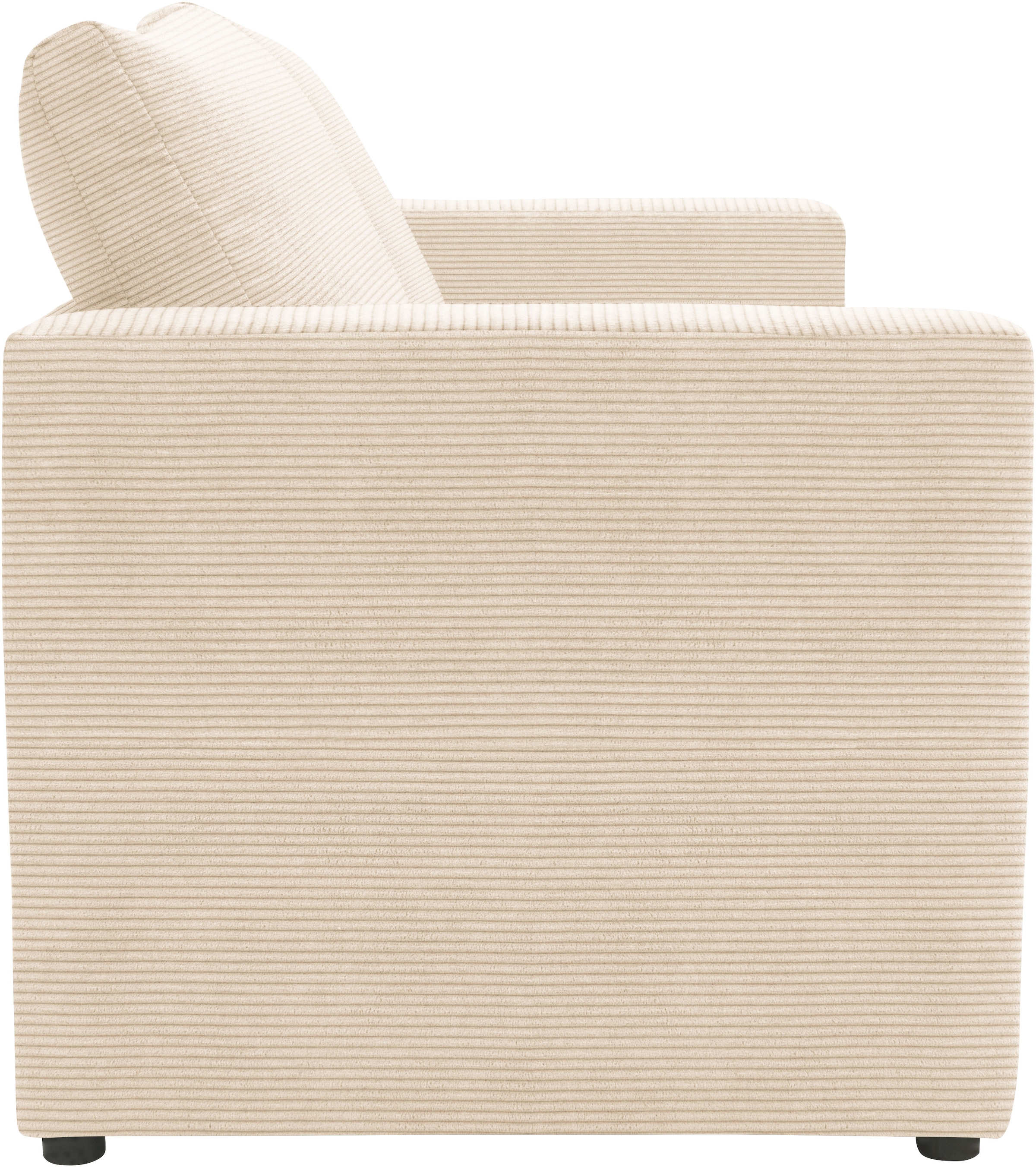 DOMO collection 2-Sitzer »800015 B/T/H: 178/80/90 cm«, Sitzfläche mit Federkern, inkl. 2 Rückenkissen