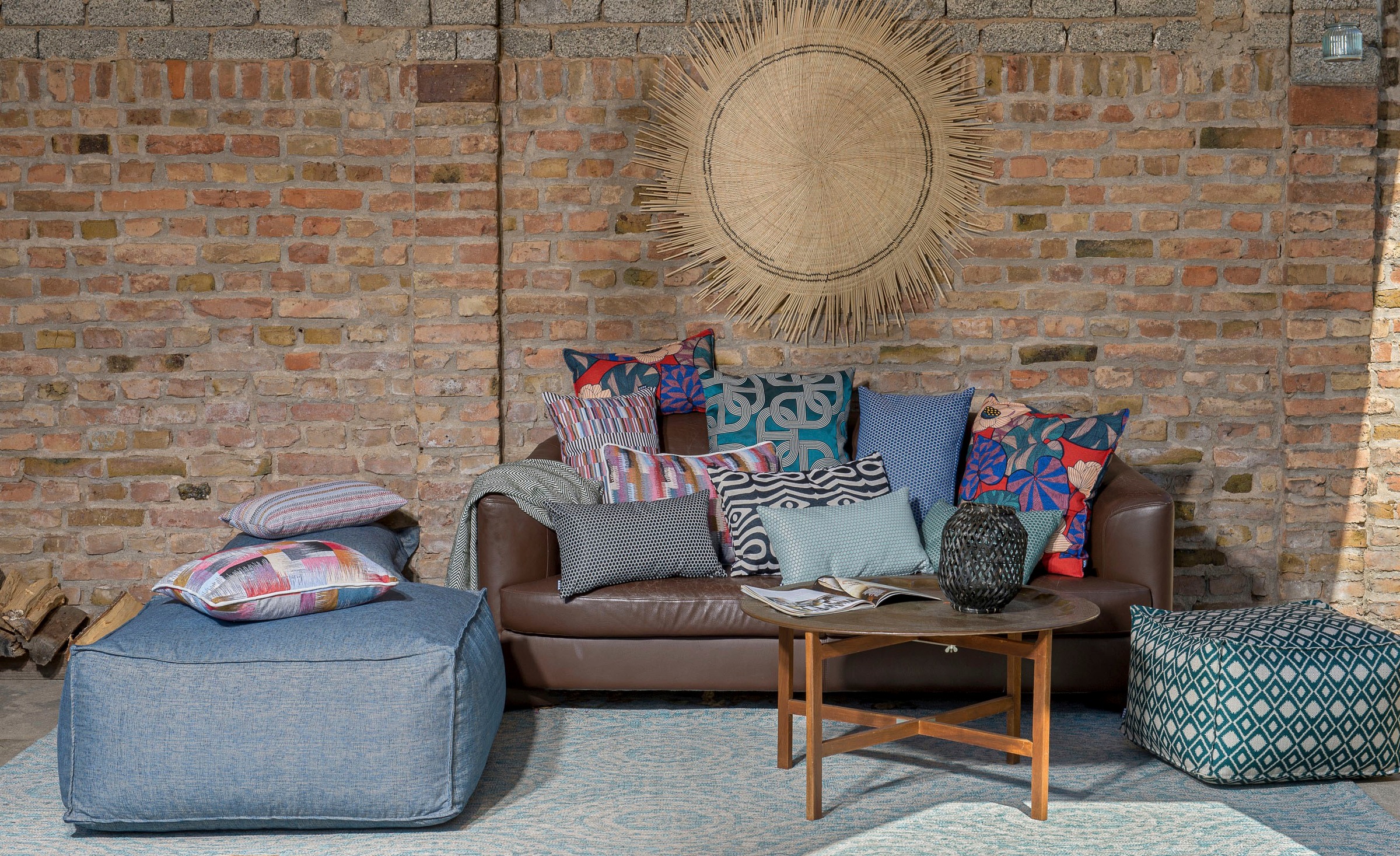 H.O.C.K. Dekokissen »Hugo« mit trendigem Muster, Kissenhülle mit Füllung, 1 günstig online kaufen