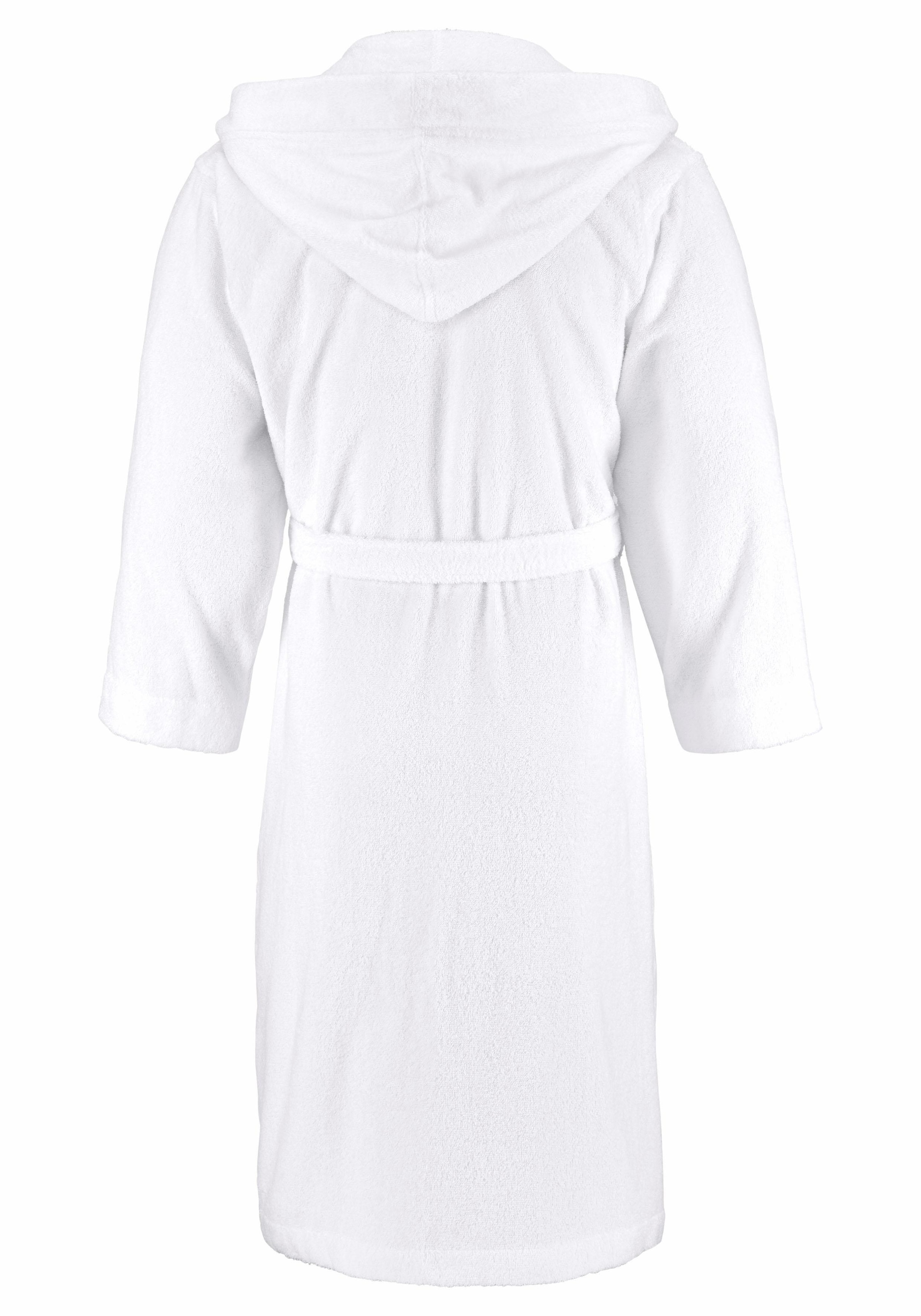 Bruno Banani Unisex-Bademantel »Robby, ideal für Sauna & Spa, Hotelbademantel, Morgenmantel«, (1 St.), Damen & Herren Bademäntel, Baumwolle, mit Taschen, Reise, Sauna, S-3XL
