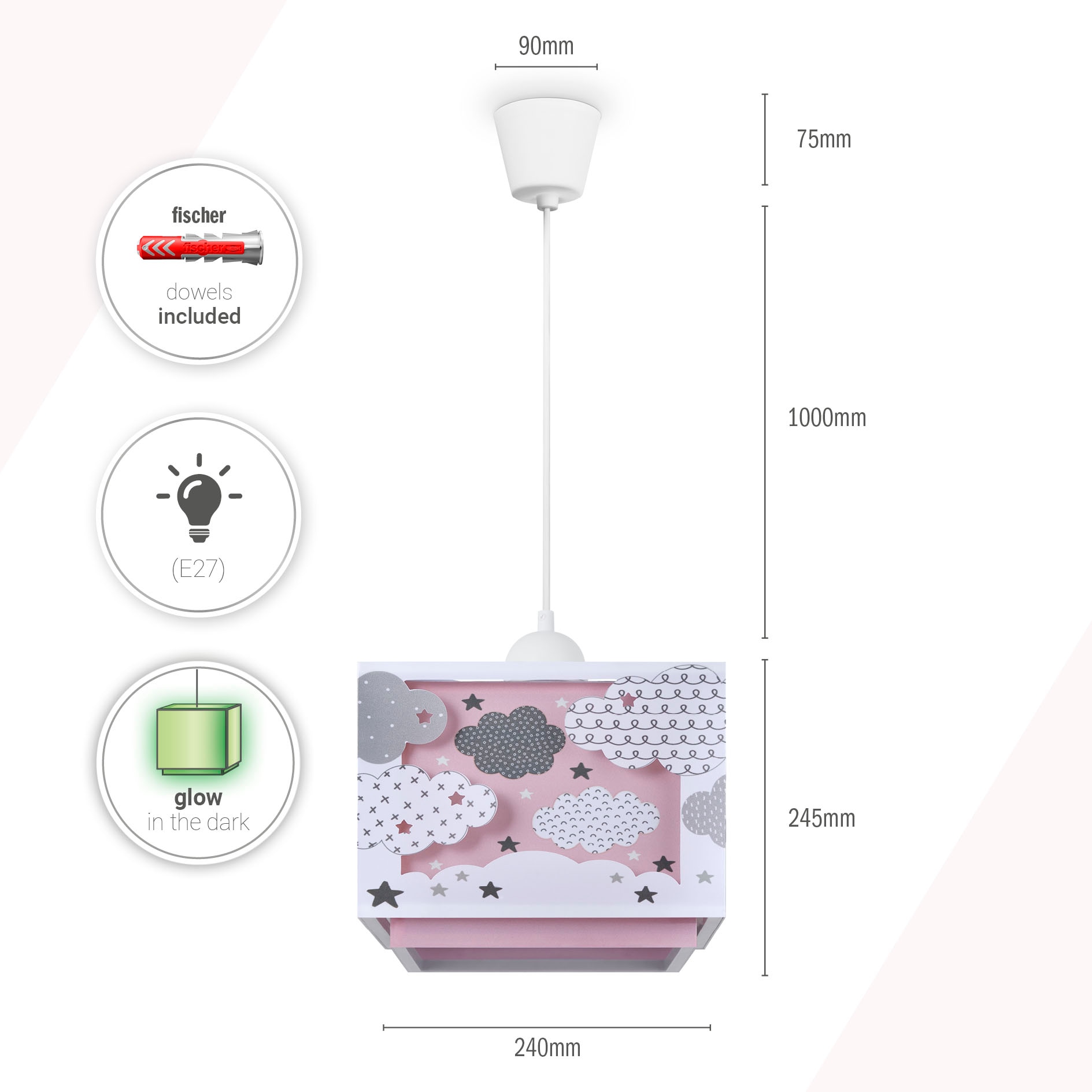 Paco Home Pendelleuchte »GRETA« E27