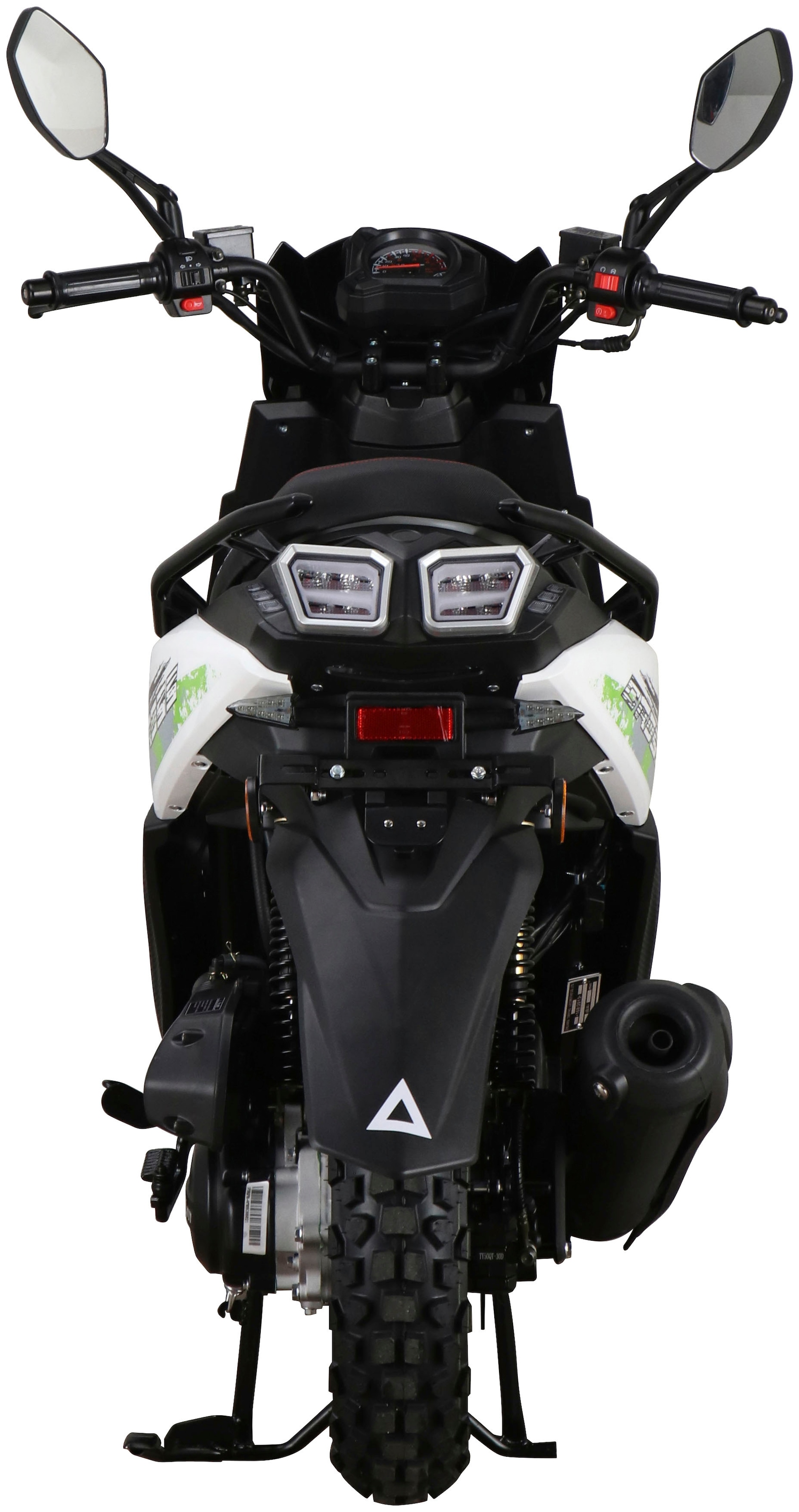 GT UNION Motorroller »Cross 2.0 45«, 49,6 cm³, 45 km/h, Euro 5, 3 PS, (Komplett-Set, 2 tlg., mit Topcase), Luftgekühlter Motor