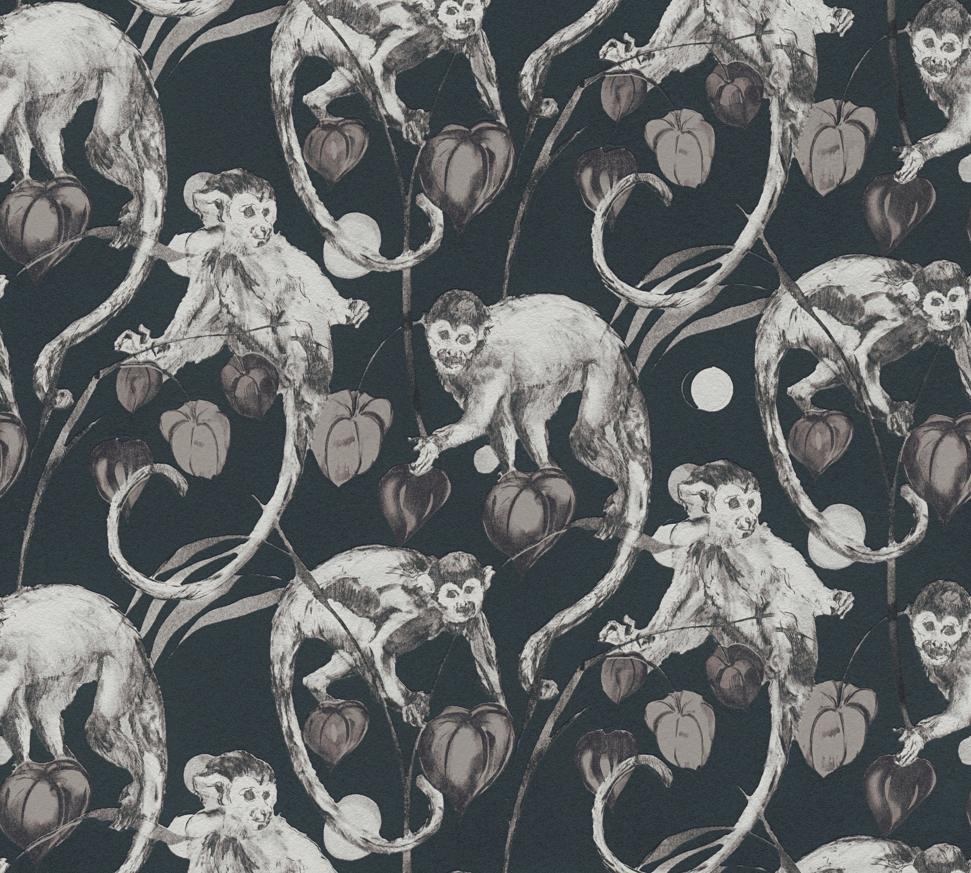 Vliestapete »Change is good, Mad Monkeys«, floral-botanisch-tropisch, Designertapete...