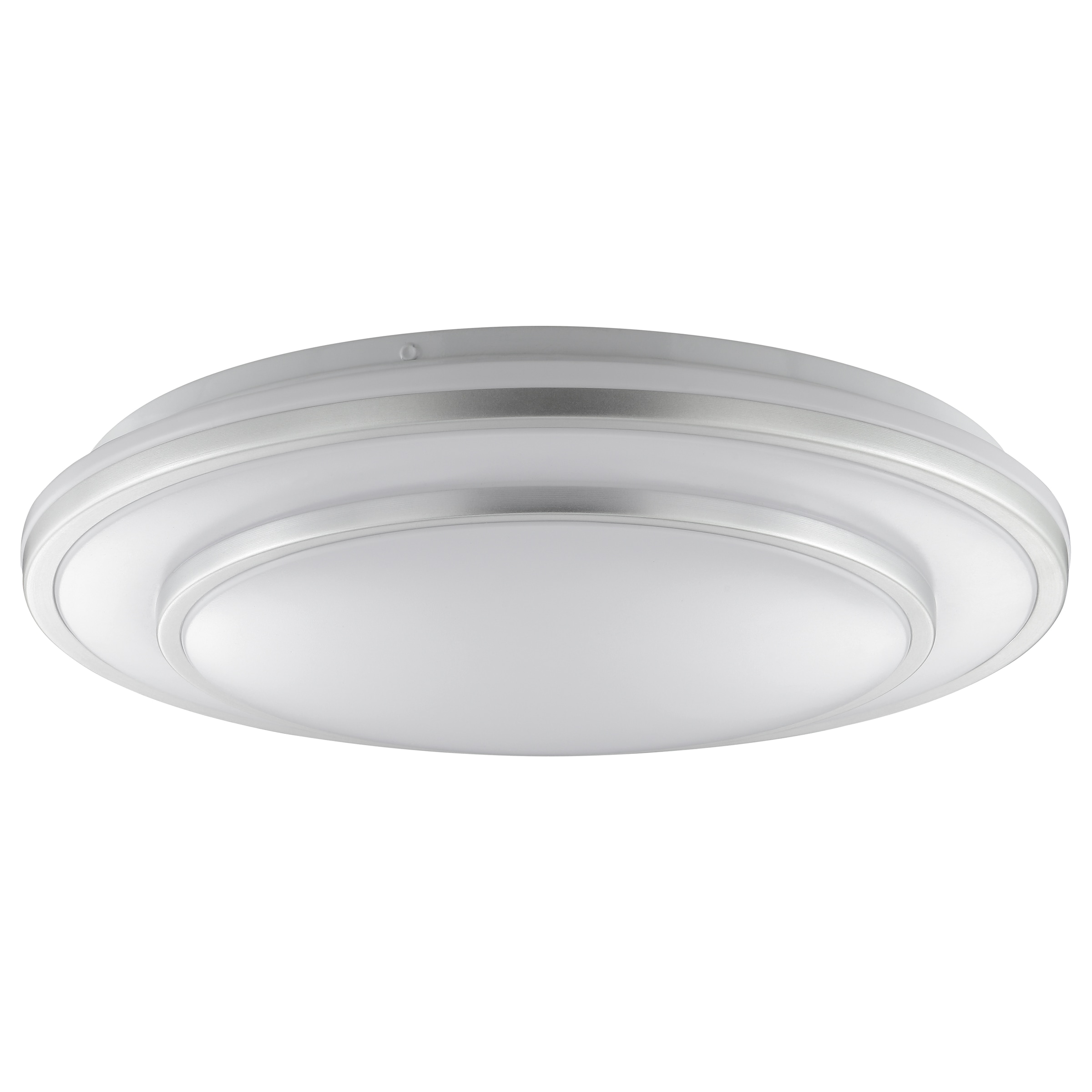 Brilliant LED Deckenleuchte »Luciano« LED-Modul 1 Stk. Neutralweiß Ø 40 cm x 8 cm, 2160 lm, 4000 K, EEC A, aluminiumfarben/weiß