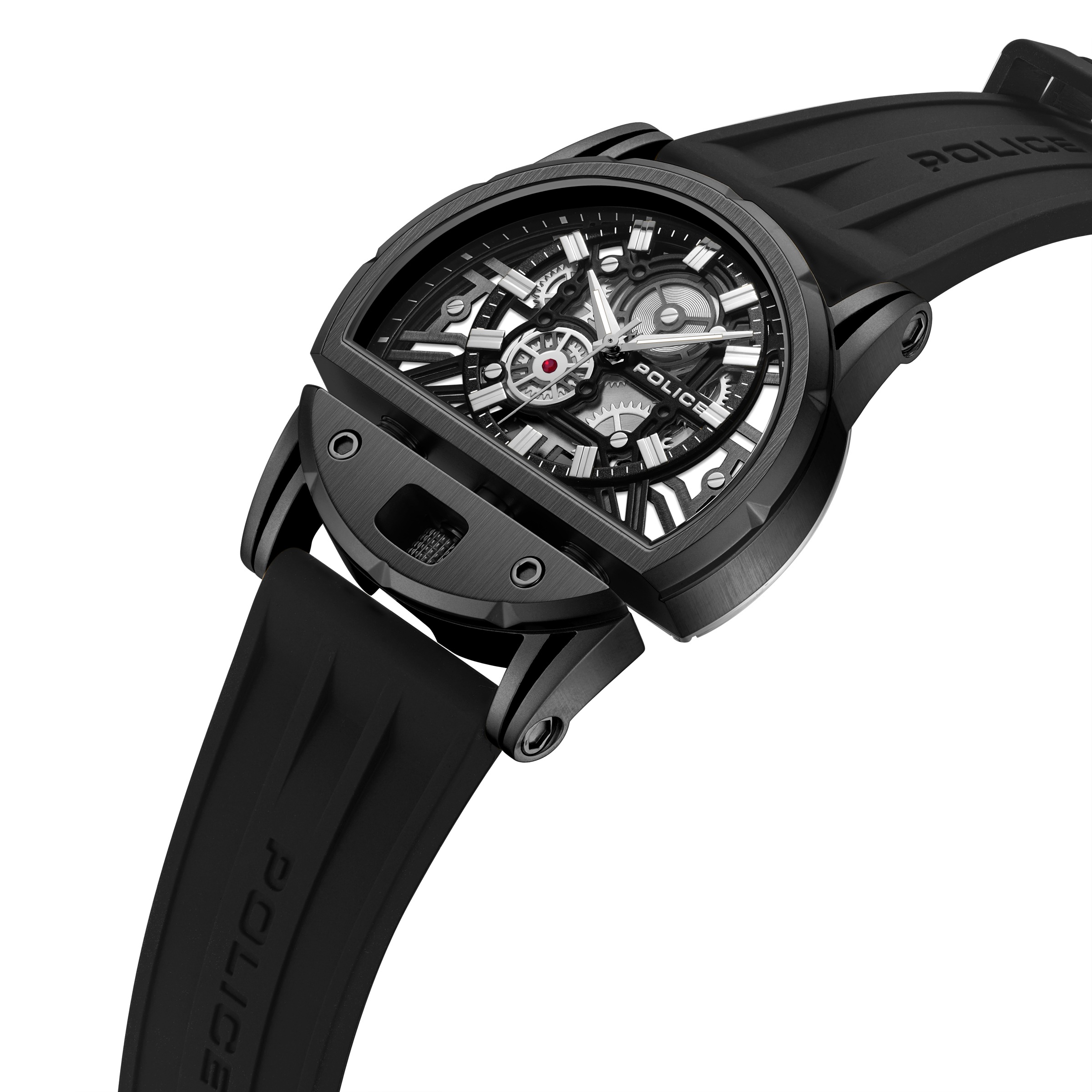 Police Quarzuhr »Daintreee« Armbanduhr, Herrenuhr, Lederarmband, analog